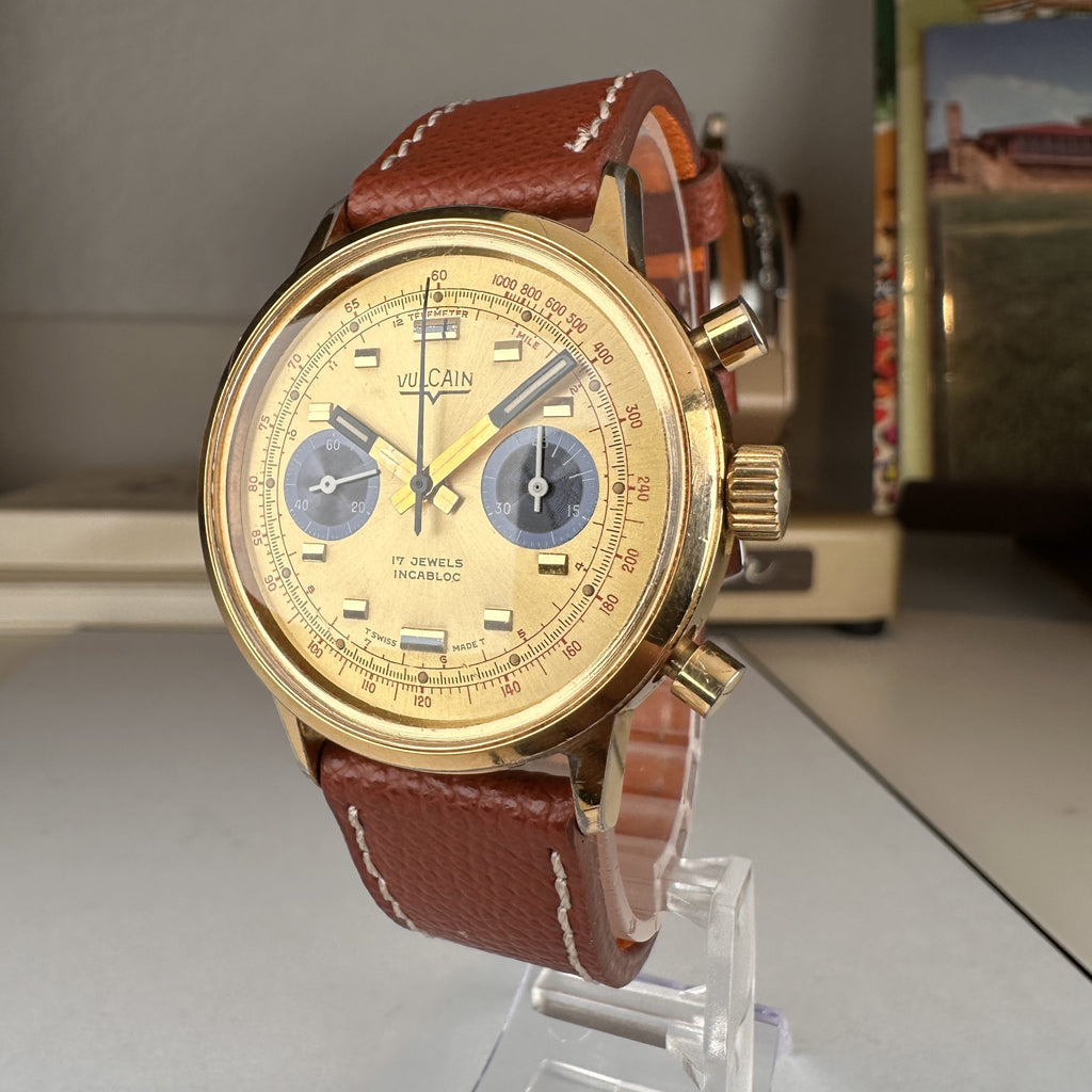 Vintage Vulcain Chronograph Valjoux 7733 movement