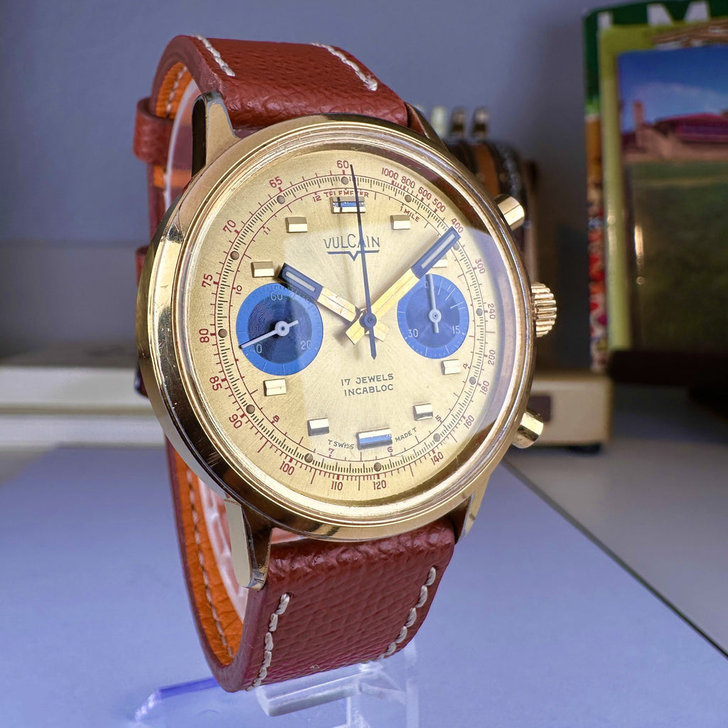 Vintage Vulcain Chronograph Valjoux 7733 movement