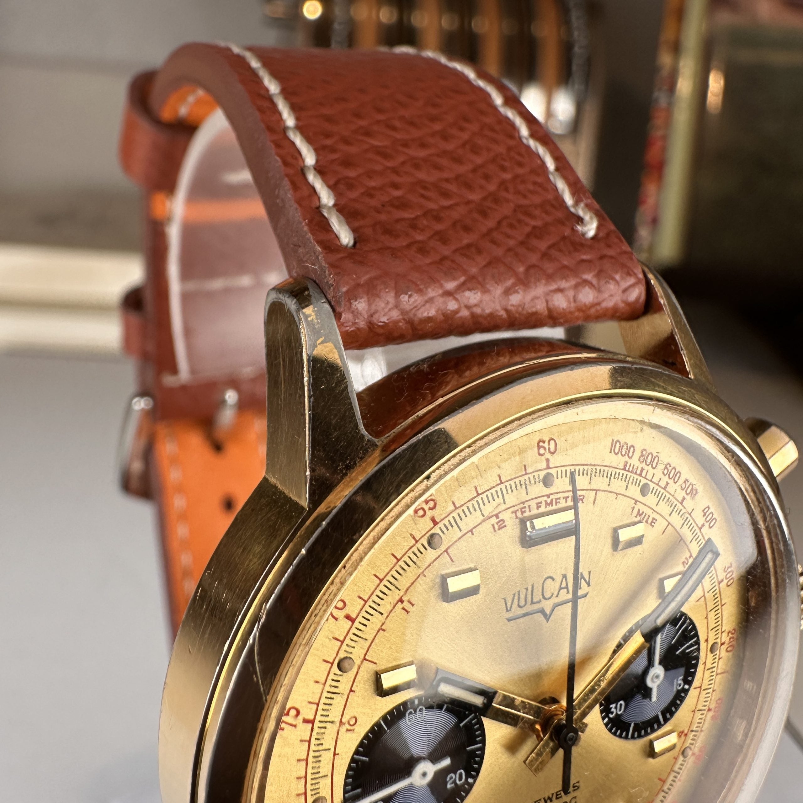 Vintage Vulcain Chronograph Valjoux 7733 movement