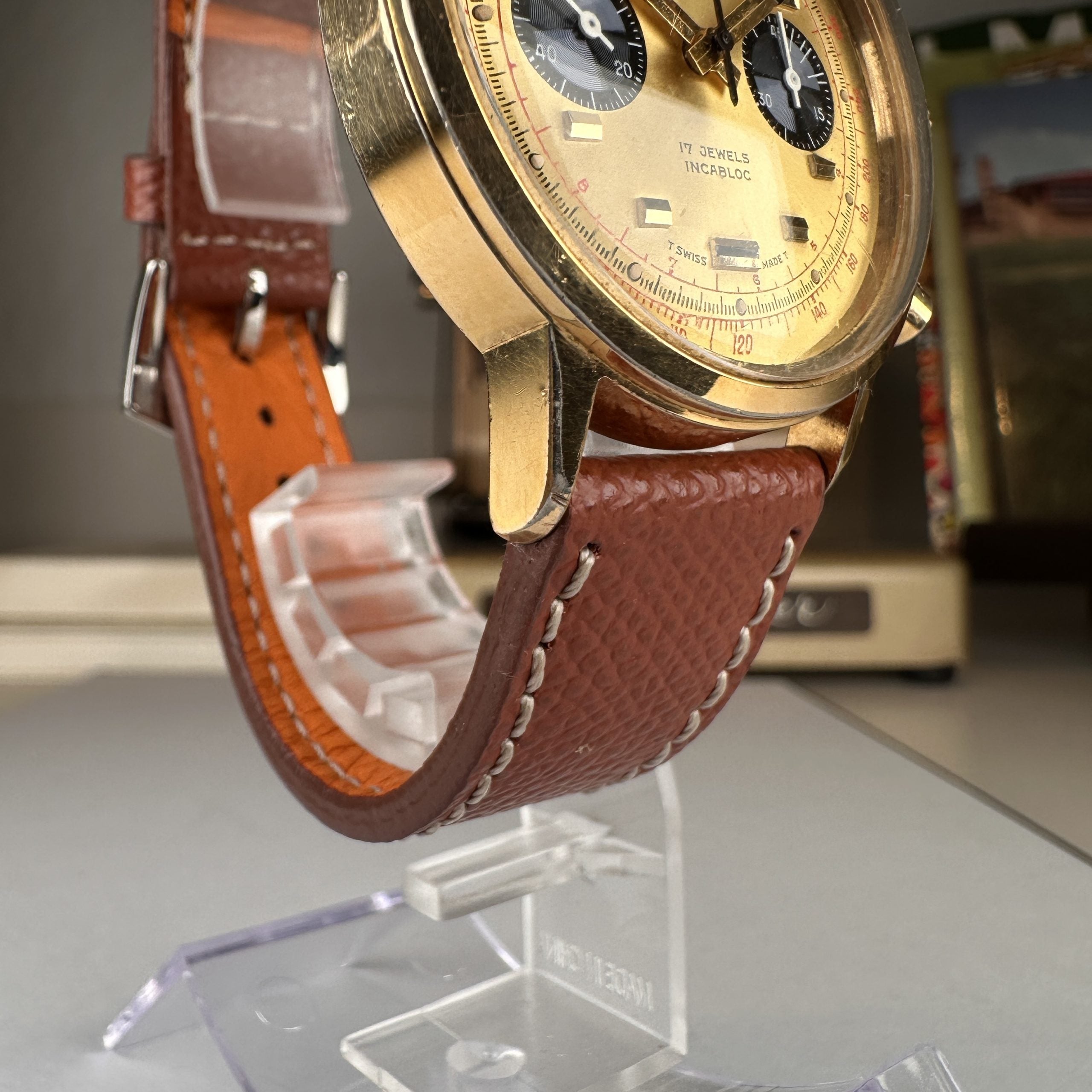 Vintage Vulcain Chronograph Valjoux 7733 movement