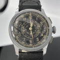 Vintage rare Harman Watch Company Chronograph military watch 1940 Valjoux cal 77