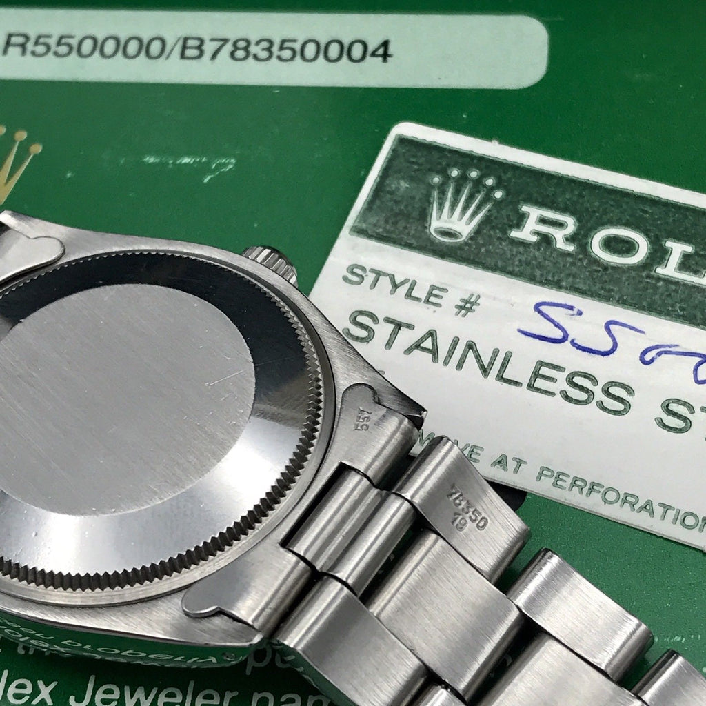 Vintage Rolex AirKing 5500 Original Dial & Hands Full Set 1986 With Papers