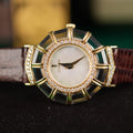 Corum Princess Limelight 24.787.65 18k Yellow Gold Diamond Crystal MOP Dial