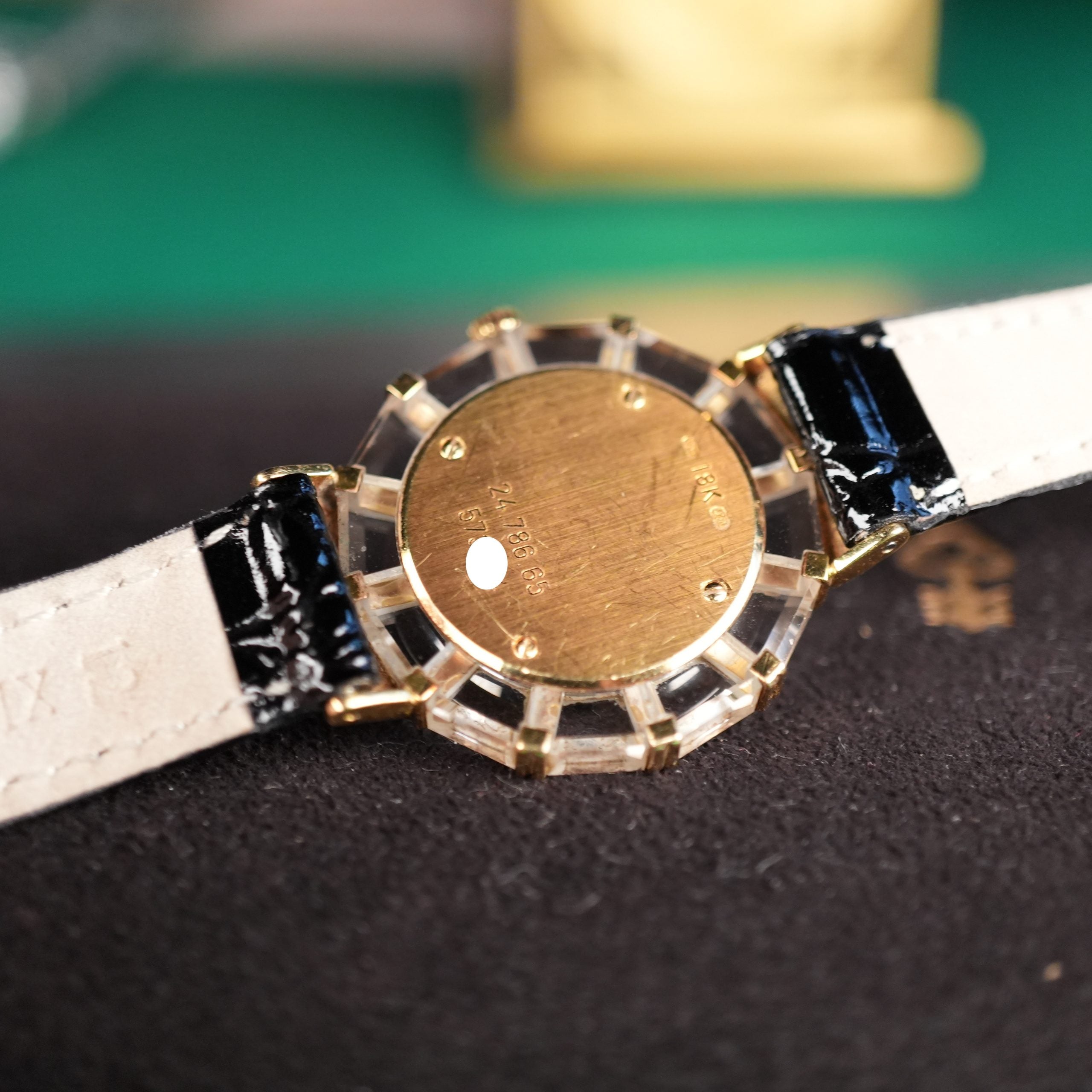 Corum Princess Limelight 24.787.65 18k Yellow Gold Diamond Crystal MOP Dial