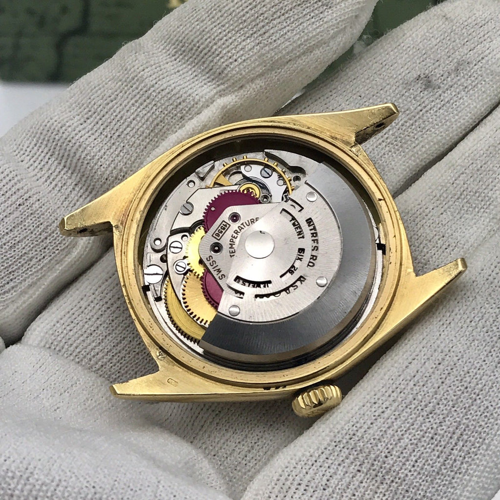Vintage Rolex Day Date 1807 Solid 18k Gold Factory Dial Unique 18k Bracelet