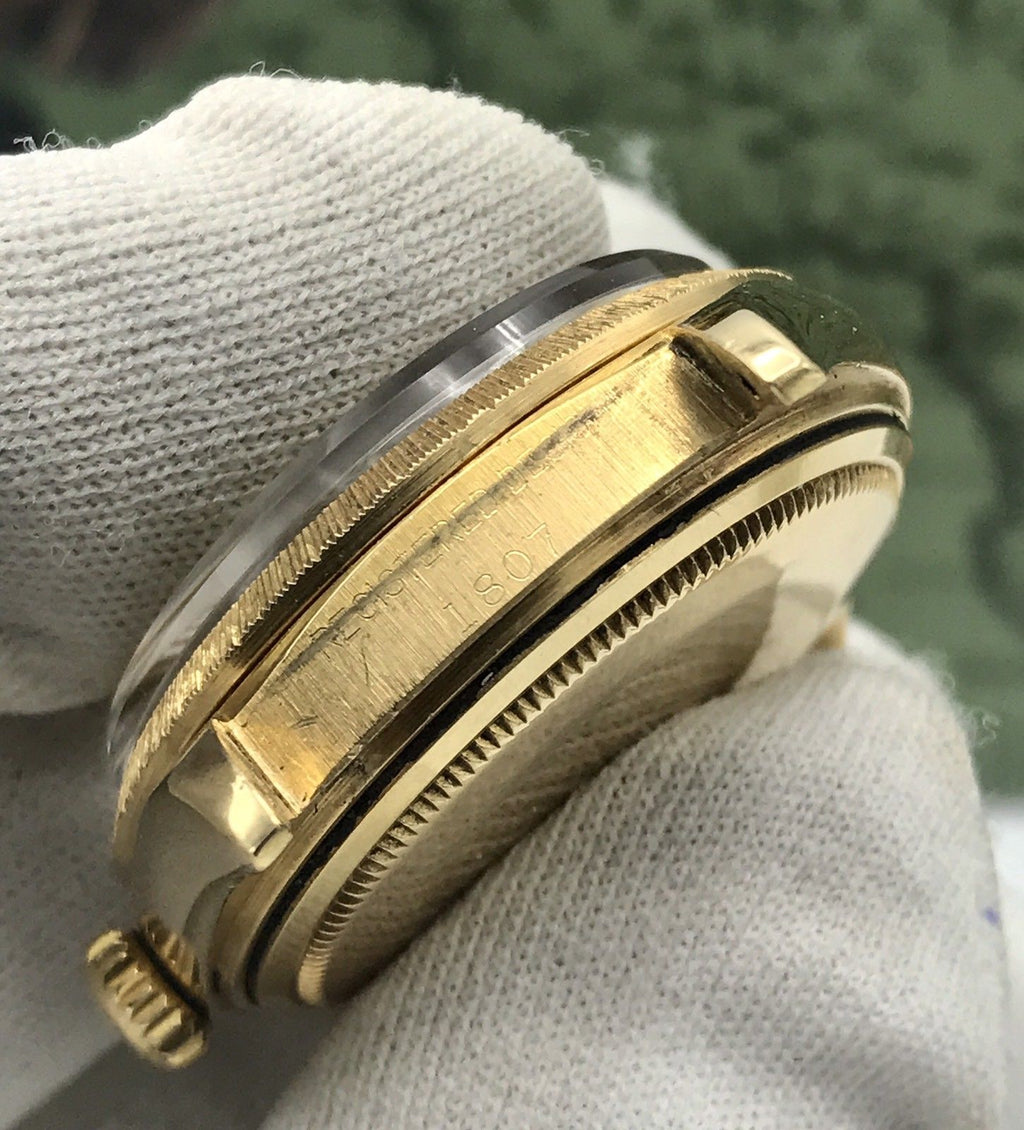 Vintage Rolex Day Date 1807 Solid 18k Gold Factory Dial Unique 18k Bracelet