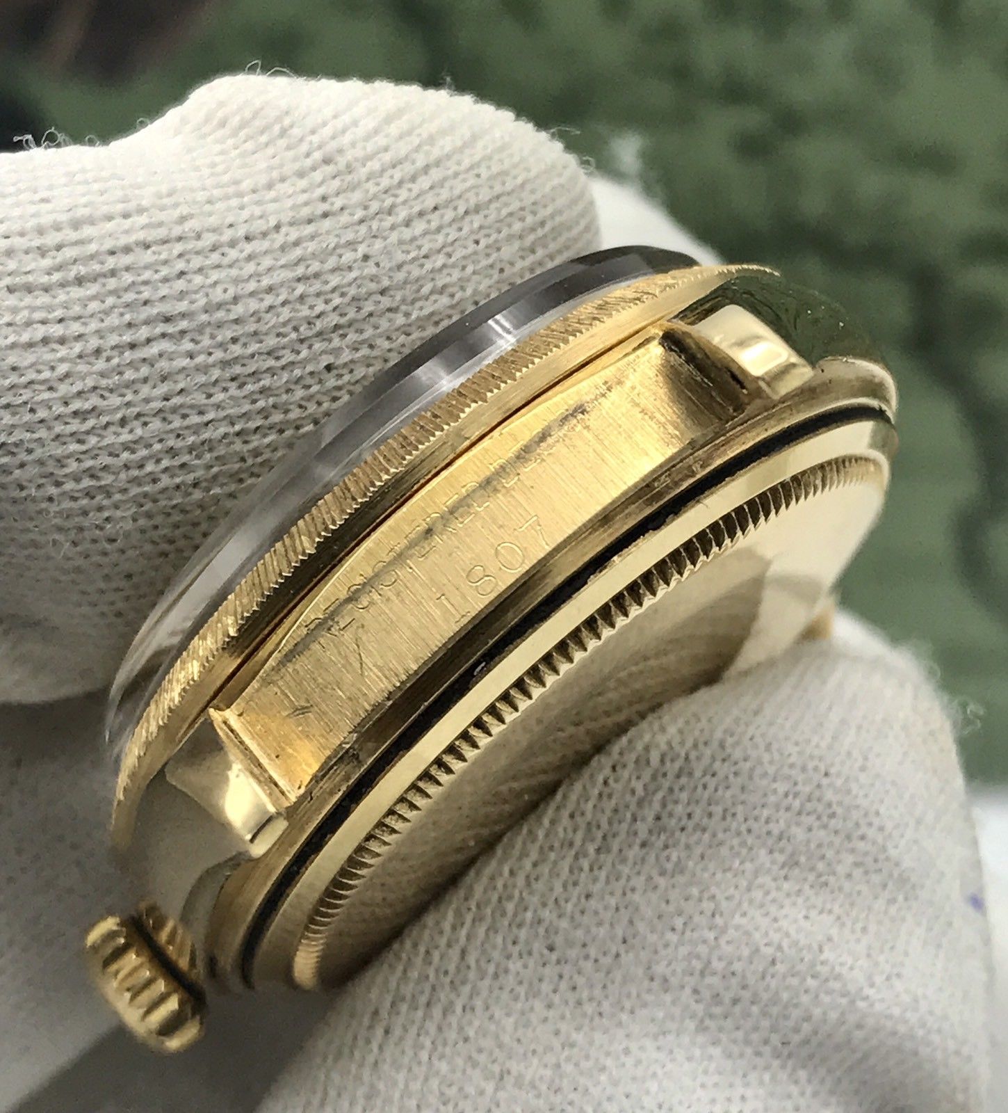 Vintage Rolex Day Date 1807 Solid 18k Gold Factory Dial Unique 18k Bracelet