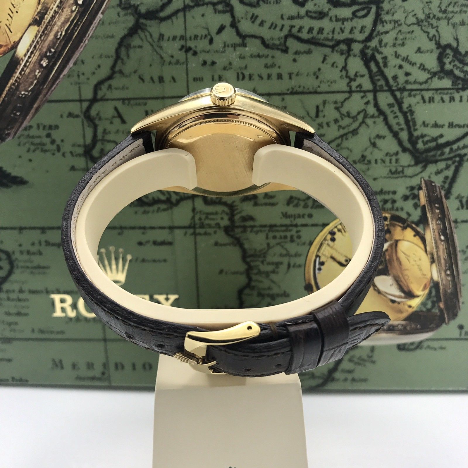 Vintage Rolex Day Date 1803 Solid 18k Gold Factory Dial Sword Hands
