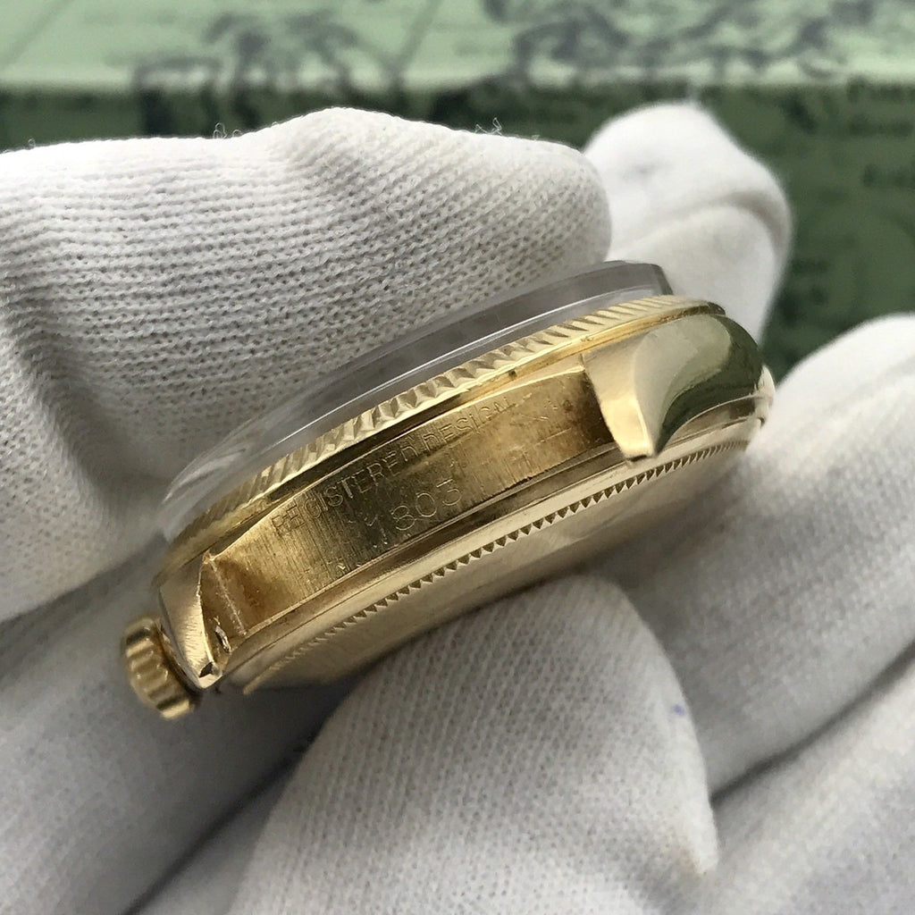 Vintage Rolex Day Date 1803 Solid 18k Gold Factory Dial Sword Hands
