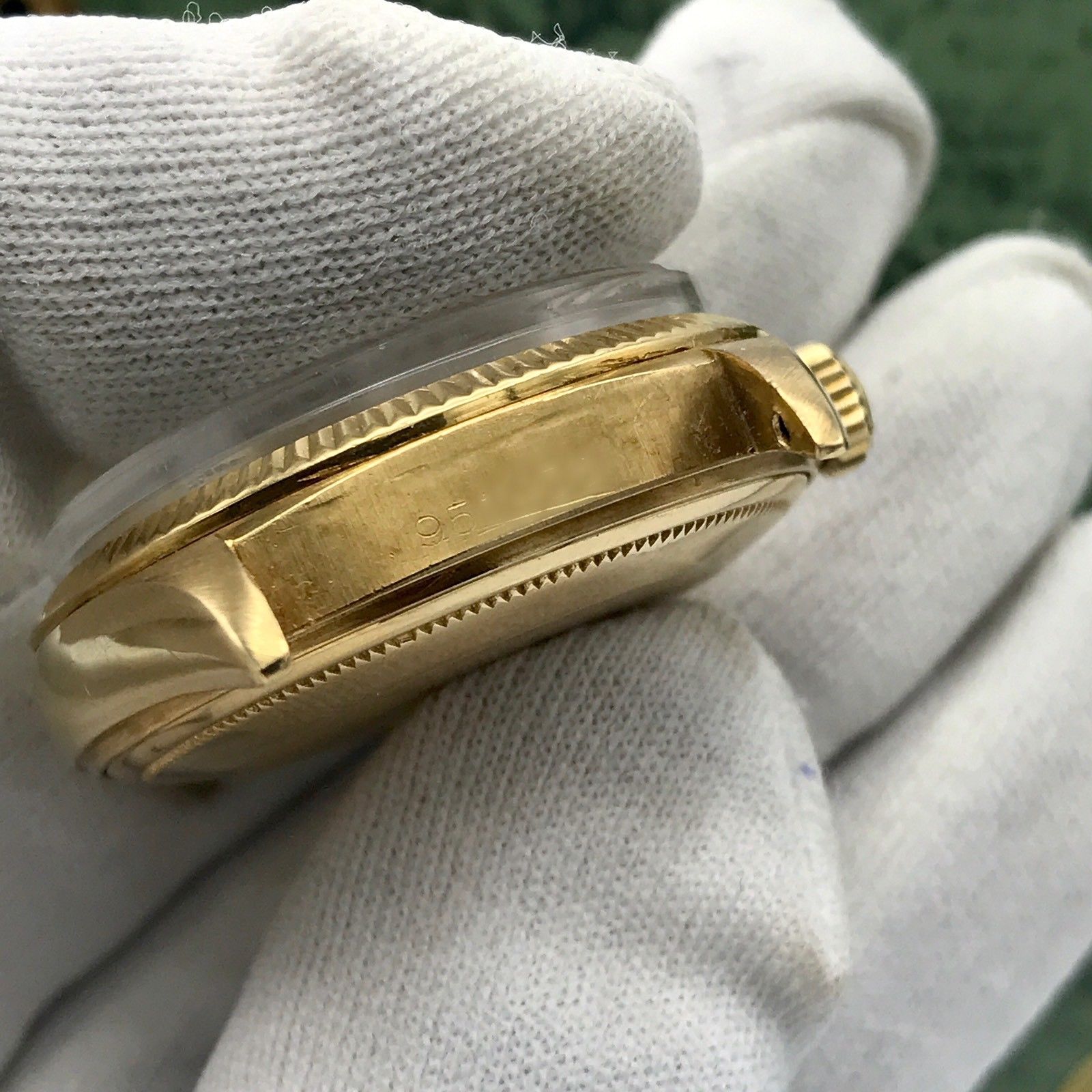 Vintage Rolex Day Date 1803 Solid 18k Gold Factory Dial Sword Hands