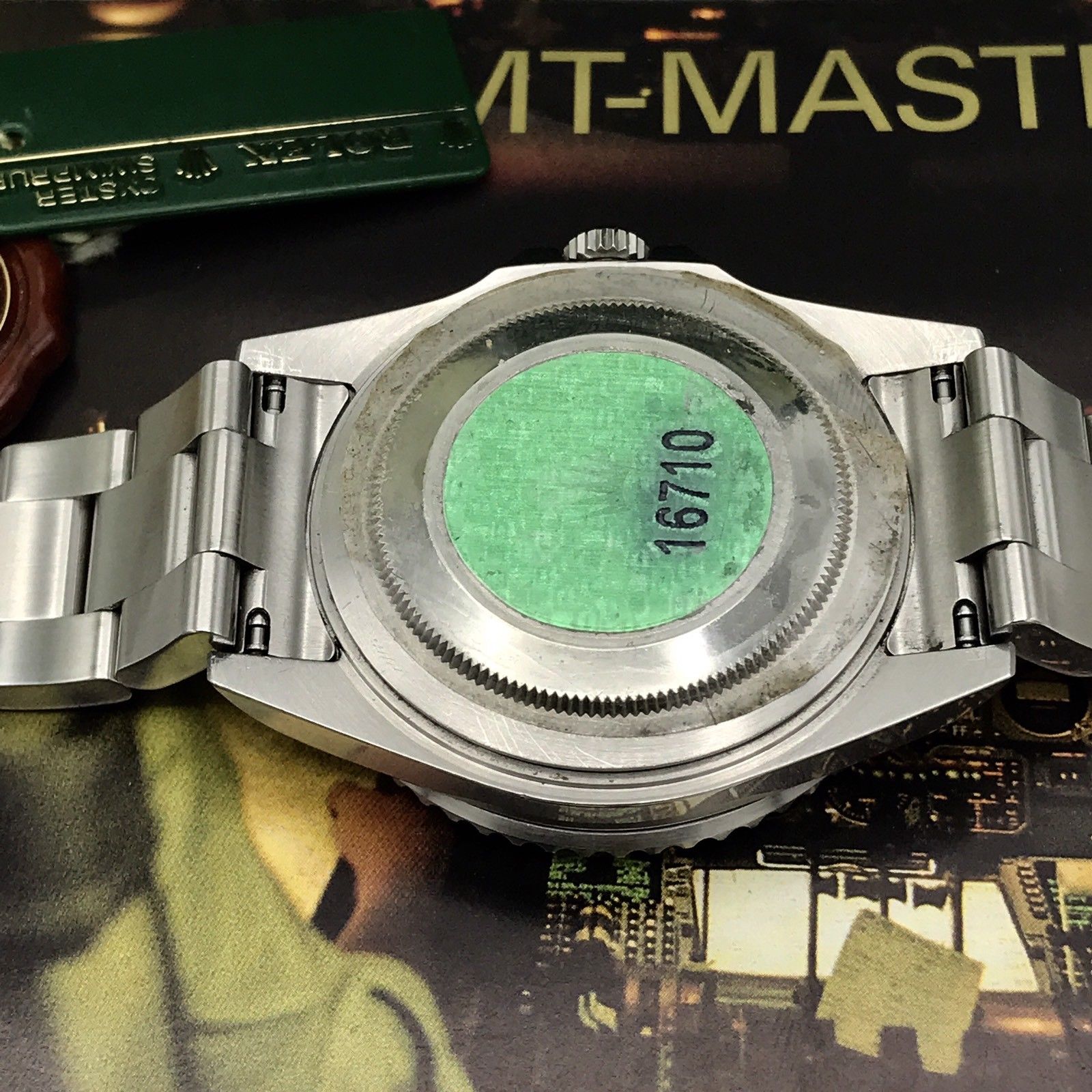 Rolex GMT-Master II 16710 Error Dial Unpolished FULL SET Papers Z Serial 2007
