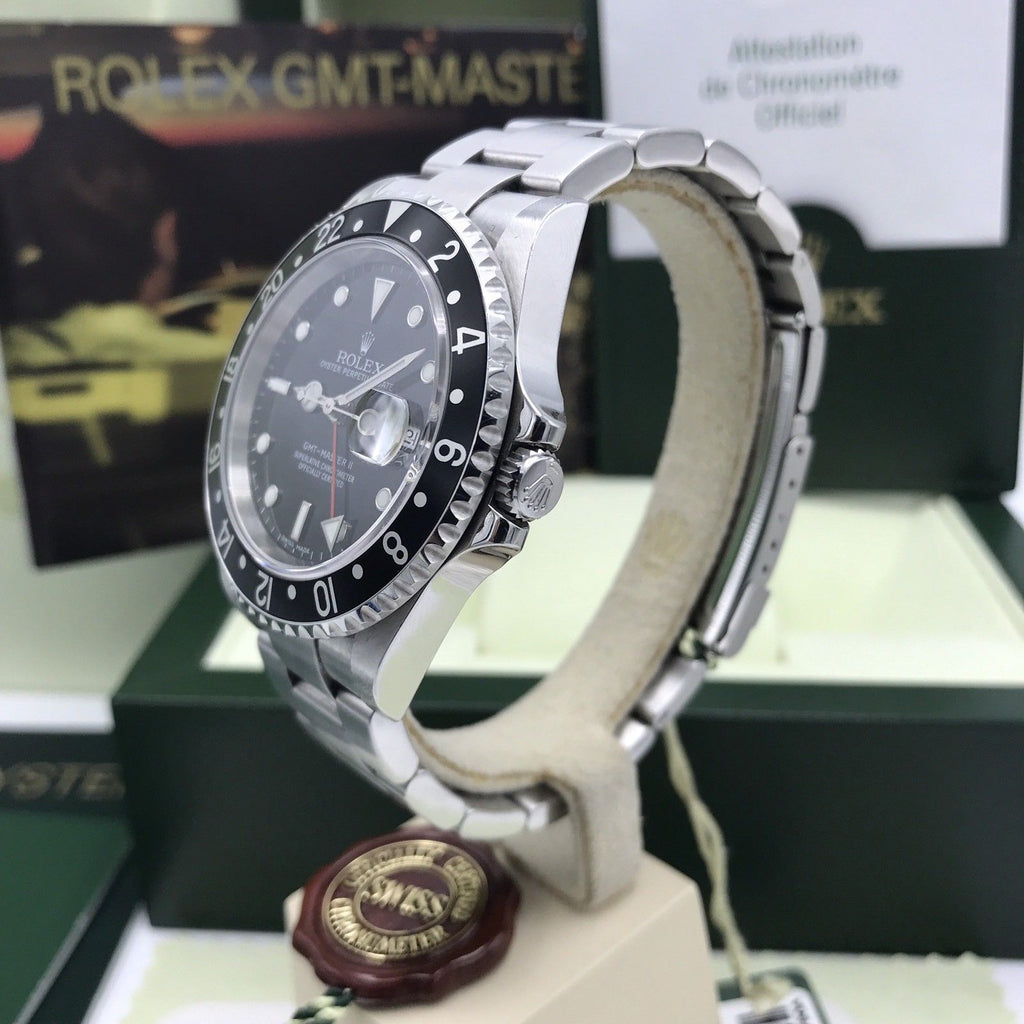 Rolex GMT-Master II 16710 Error Dial Unpolished FULL SET Papers Z Serial 2007