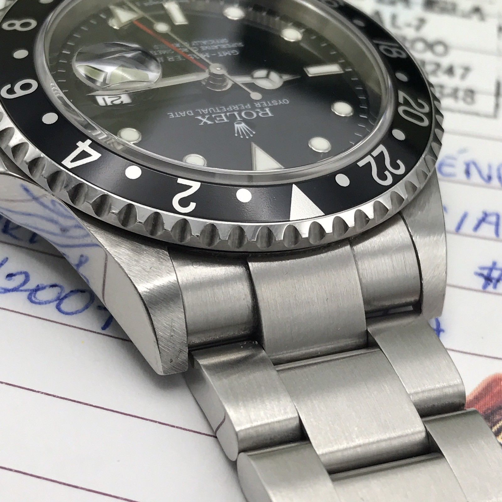 Rolex GMT-Master II 16710 Error Dial Unpolished FULL SET Papers Z Serial 2007