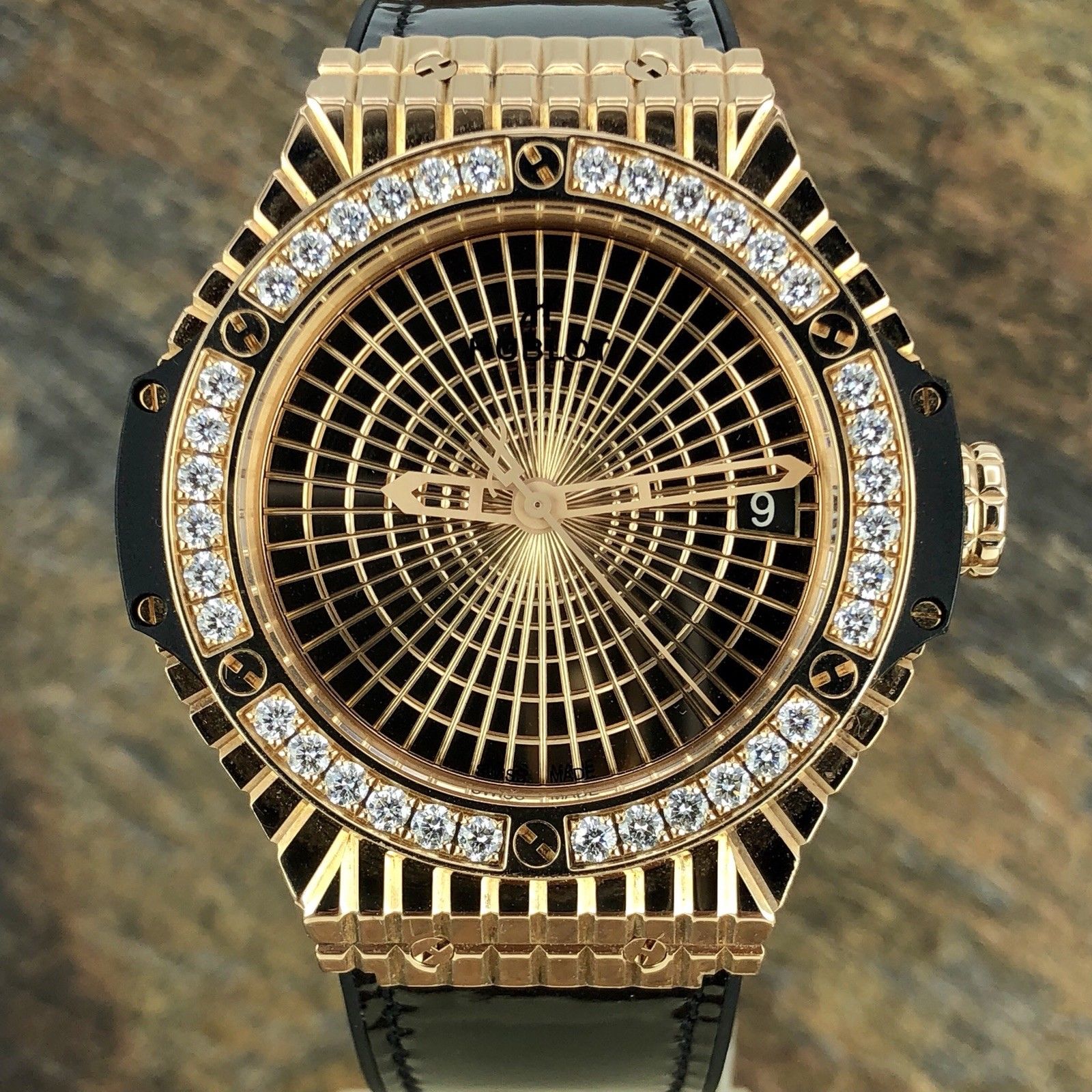 Hublot Big Bang Caviar 41mm Factory Diamond 18k Rose Gold 346.PX.0880.VR.1204