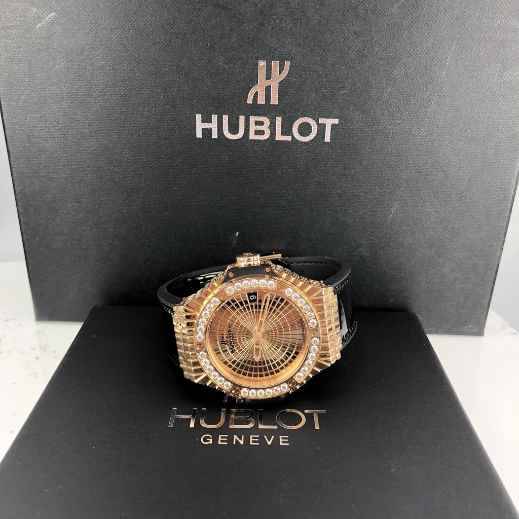 Hublot Big Bang Caviar 41mm Factory Diamond 18k Rose Gold 346.PX.0880.VR.1204