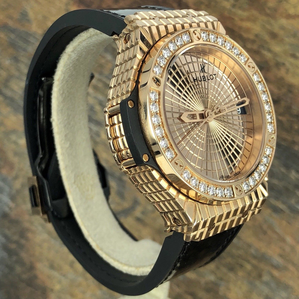 Hublot Big Bang Caviar 41mm Factory Diamond 18k Rose Gold 346.PX.0880.VR.1204