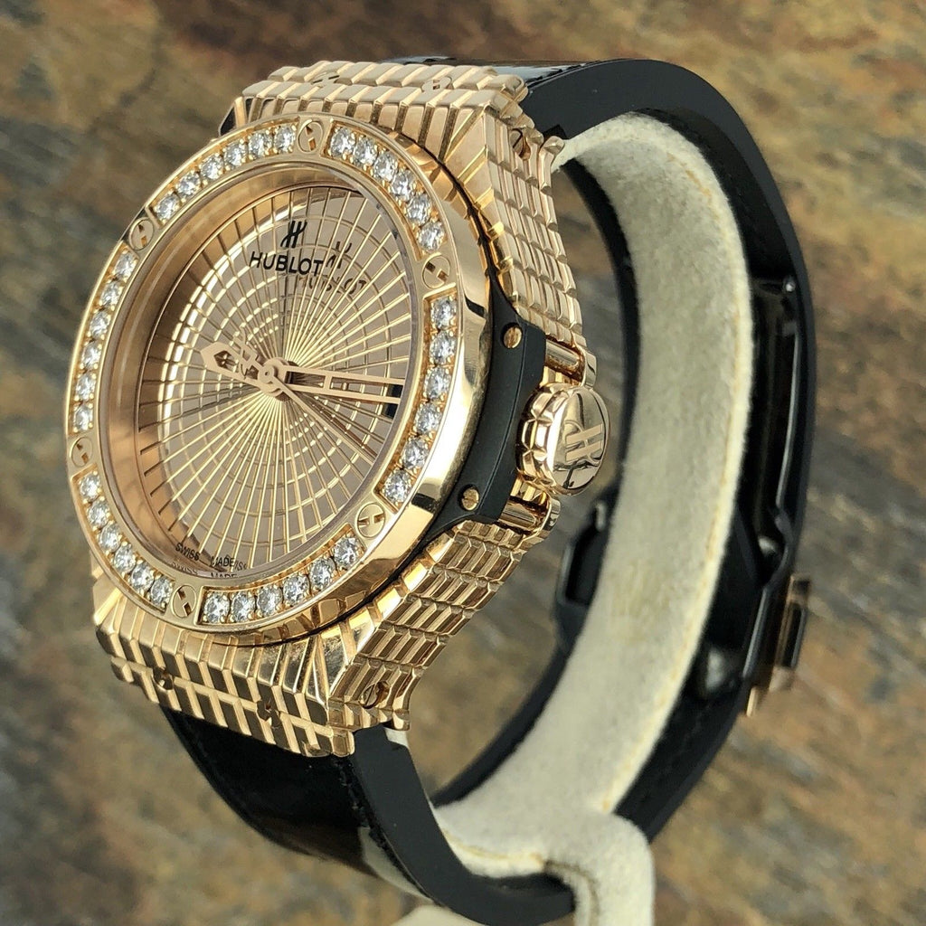 Hublot Big Bang Caviar 41mm Factory Diamond 18k Rose Gold 346.PX.0880.VR.1204