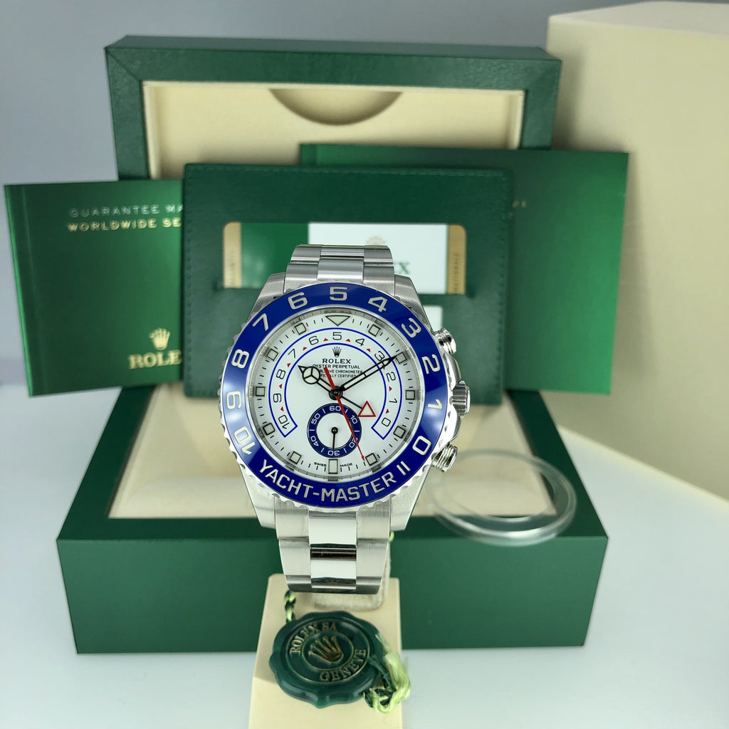 2018 Rolex Yacht-Master II 116680 Mint Condition New Hands Style Box & Card