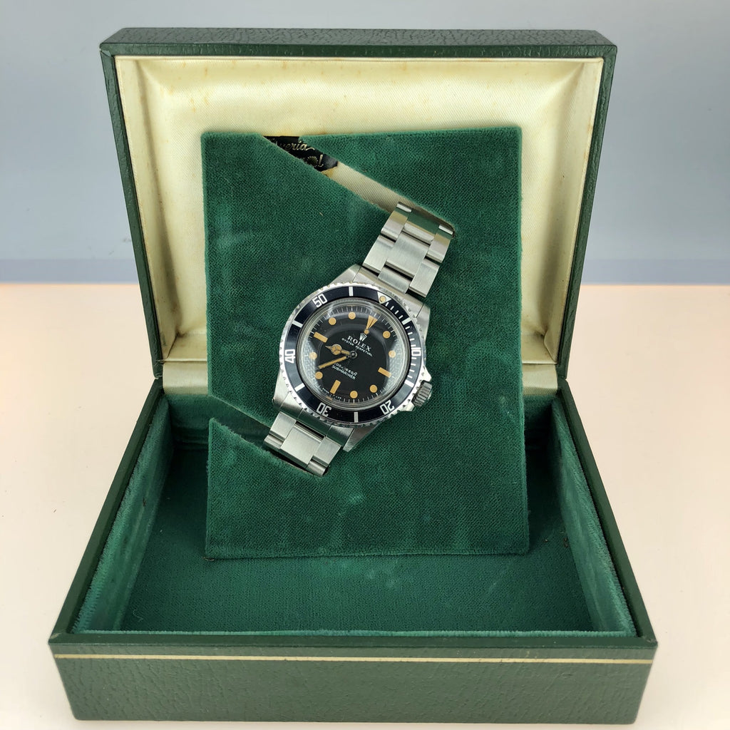1970 Vintage Rolex 5513 Submariner Pumpkin Meters First Dial With Box