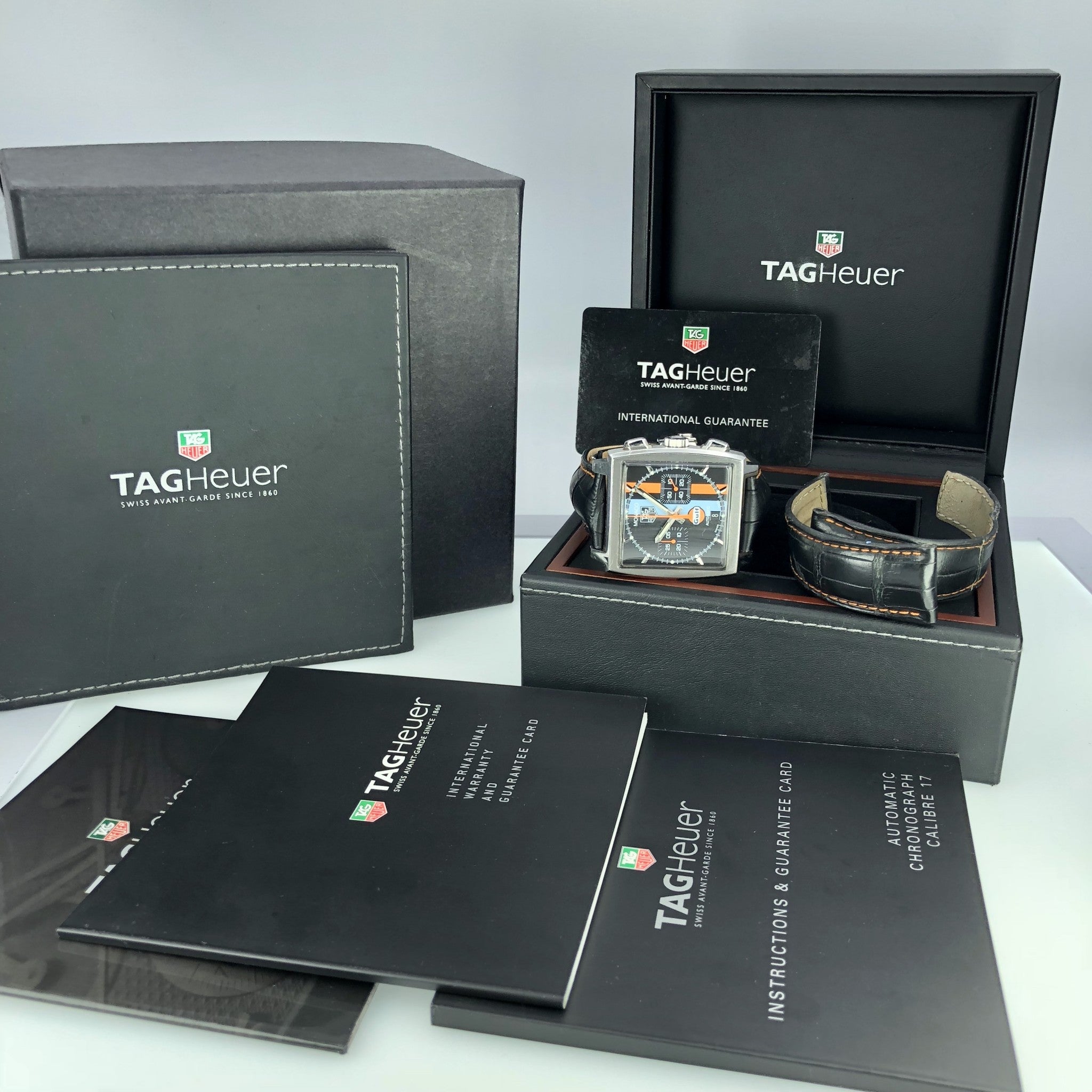 TAG Heuer Monaco Gulf Limited Edition Chronograph CW211A Box & Papers