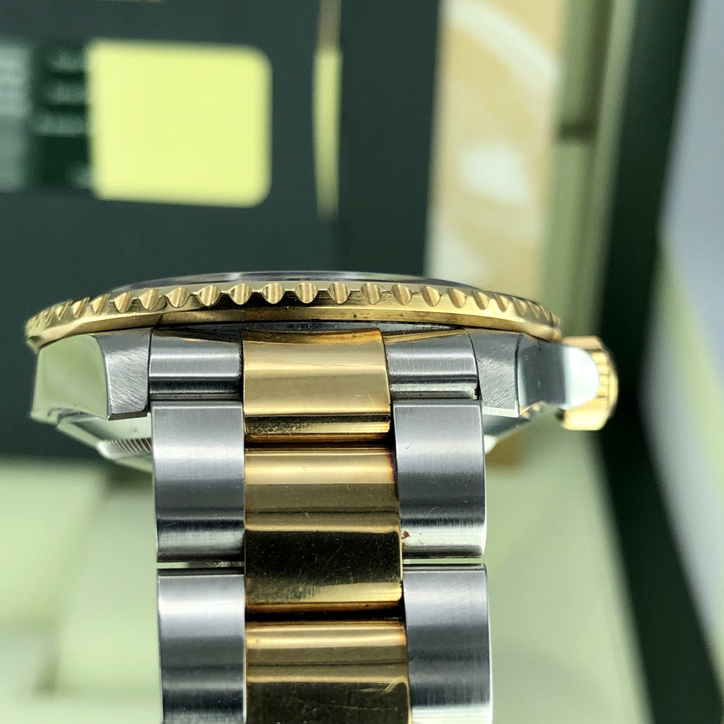 2008 Rolex Submariner 16613 M Serial Serti Diamond Dial W Box & Card Unpolished