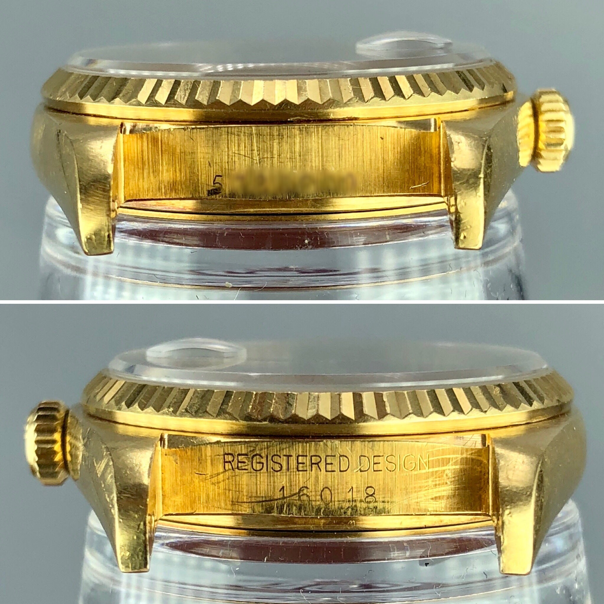 1977 Vintage Rolex Datejust 16018 gold 18k rare Navy Blue Dial Unpolished