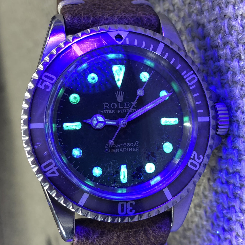 1967 Vintage Rolex 5513 Submariner Tropical Gilt Dial JFM Army Engraving