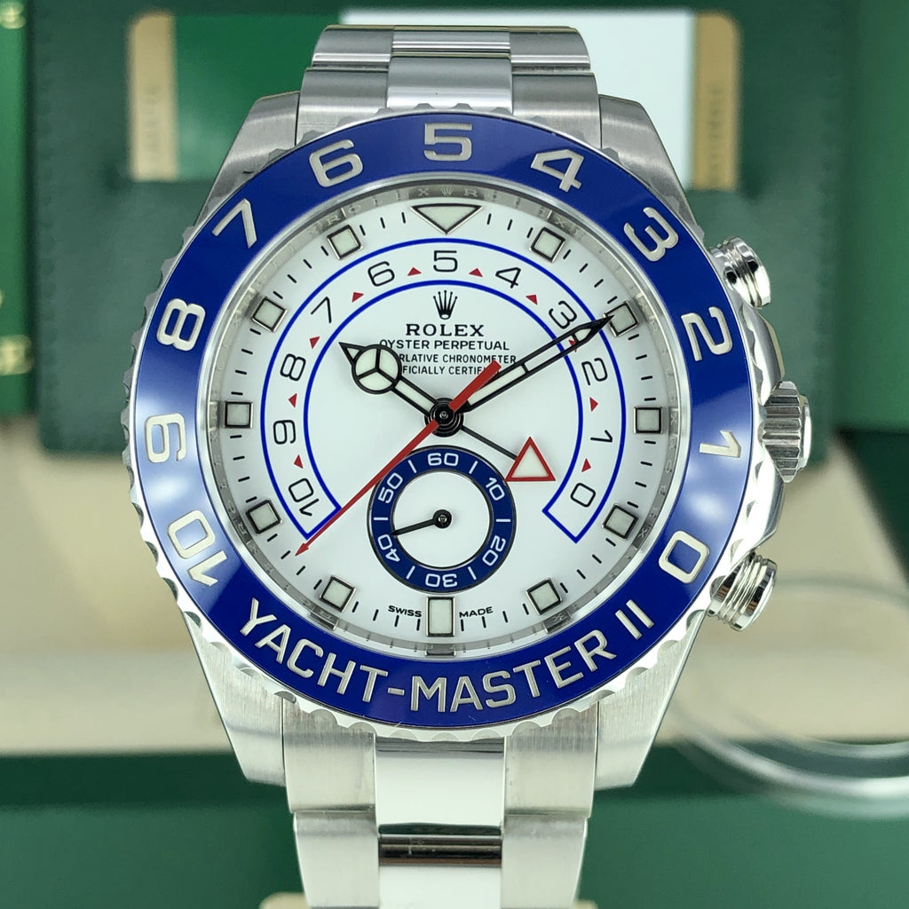 2018 Rolex Yacht-Master II 116680 Mint Condition New Hands Style Box & Card