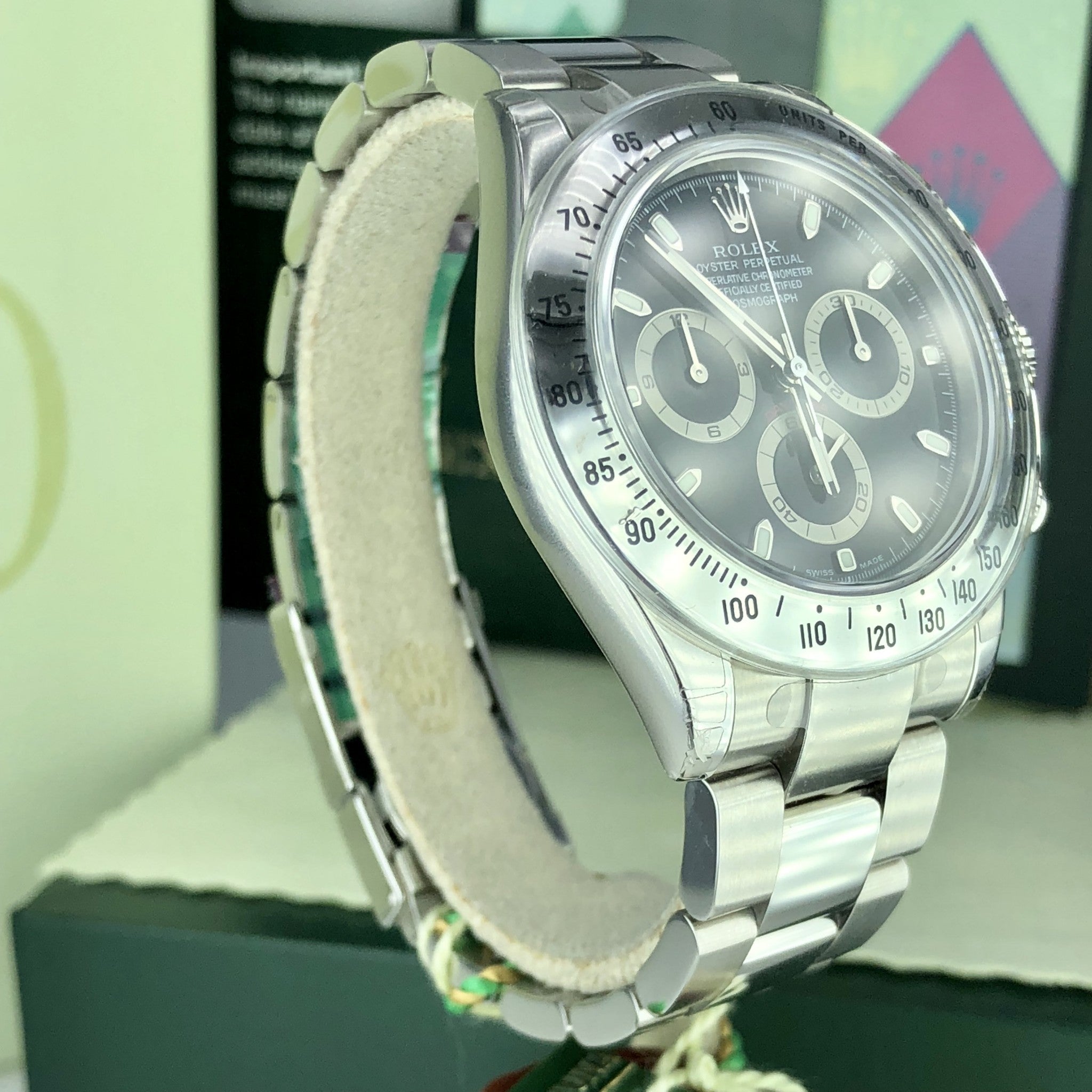 2005 Rolex Daytona 116520 discontinued NOS FULL STICKERS Unworn Box Papers