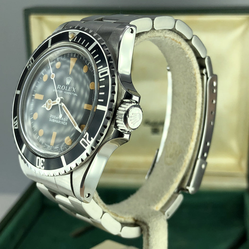 1970 Vintage Rolex 5513 Submariner Pumpkin Meters First Dial With Box