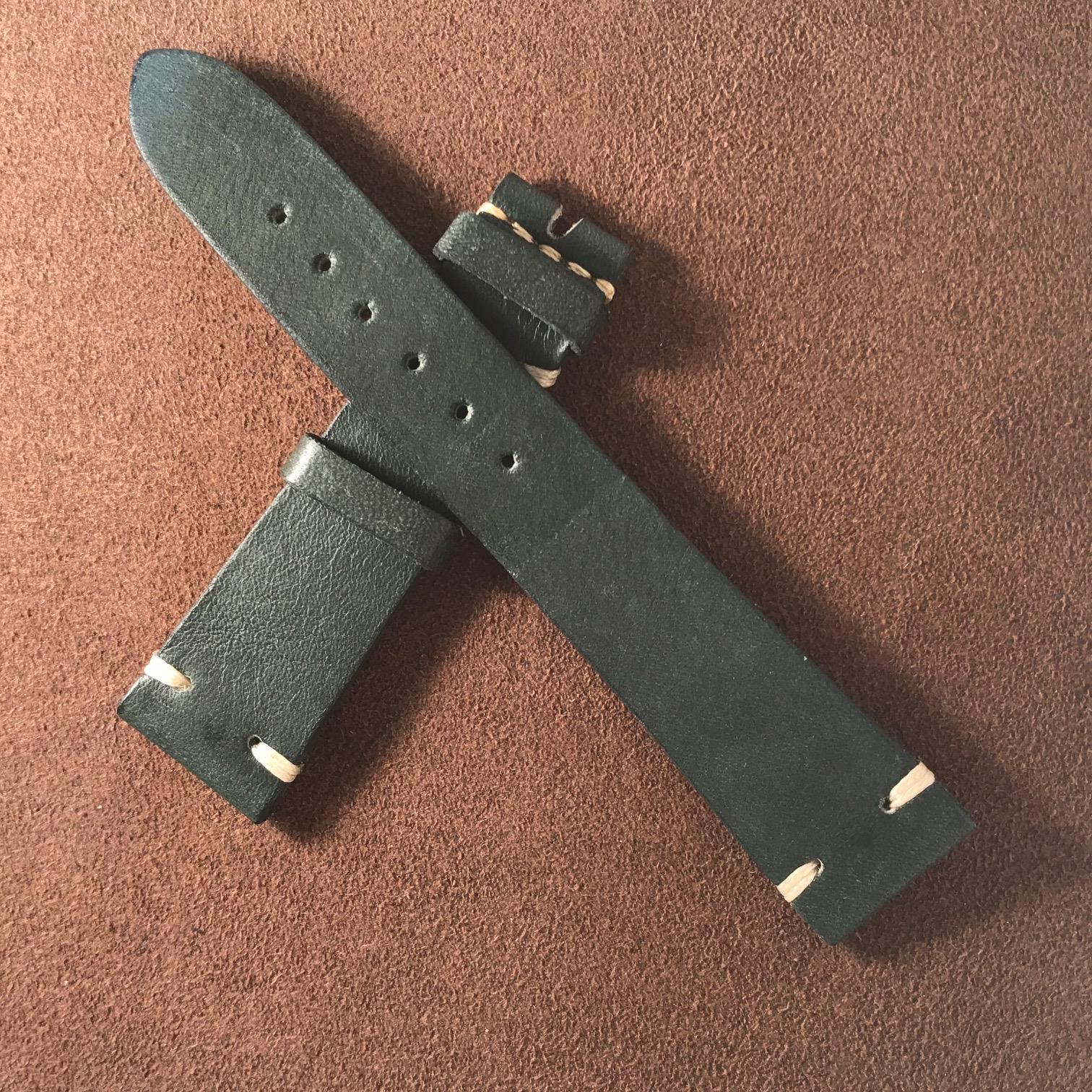 High End Vintage Handcraft Italian Leather Straps 18mm 20mm 21mm