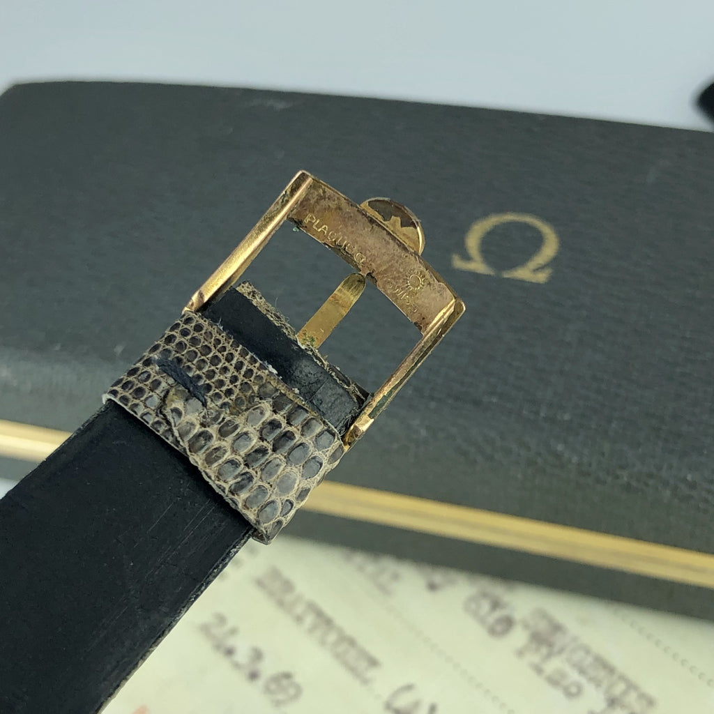 1969 Vintage Omega Solid 18k Gold Caliber 565 Argentina Case Box & Papers