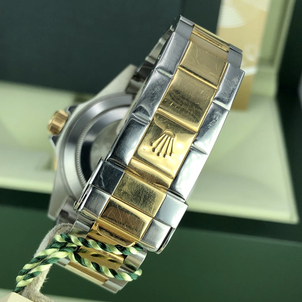 2008 Rolex Submariner 16613 M Serial Serti Diamond Dial W Box & Card Unpolished