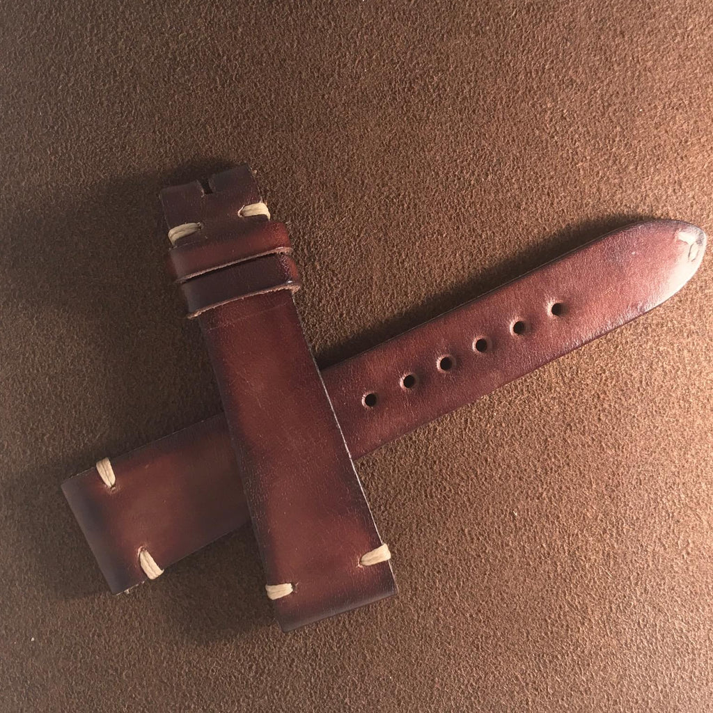 High End Vintage Handcraft Italian Leather Straps 18mm 20mm 21mm