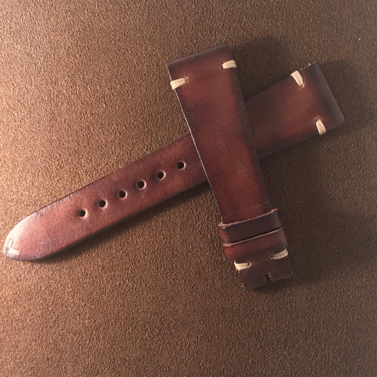 High End Vintage Handcraft Italian Leather Straps 18mm 20mm 21mm