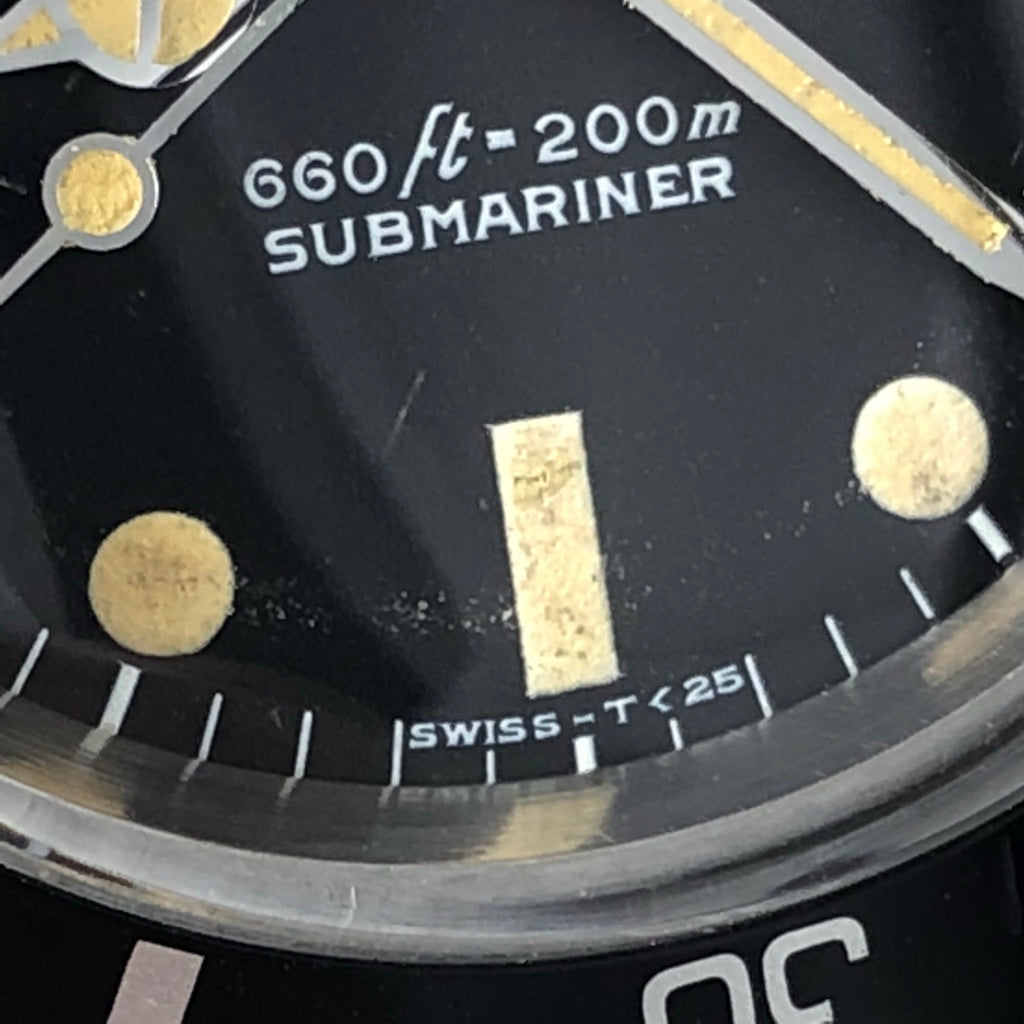 Vintage Rolex Submariner 5513 Matt Serif Dial Heavy Amazing Patina 1968