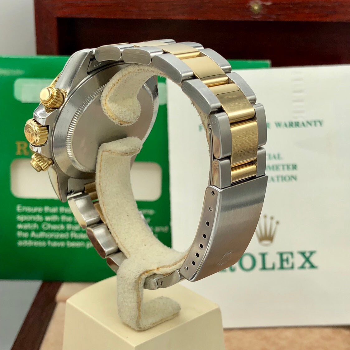 Vintage Rolex Daytona 16523 4 line Diamond zenith 1988 R Serial Full Set Papers