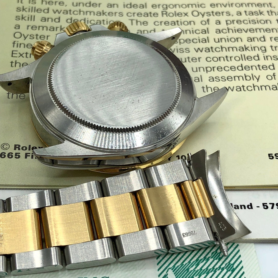 Vintage Rolex Daytona 16523 4 line Diamond zenith 1988 R Serial Full Set Papers