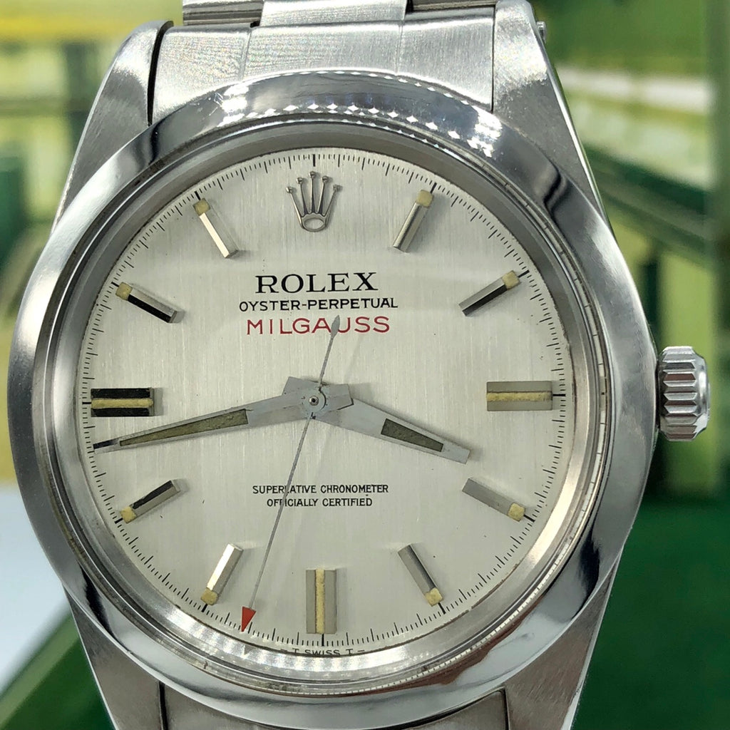 Vintage Rolex Milgauss 1019 MK1 Dial 1/5-second tick-marks mint condition 1968