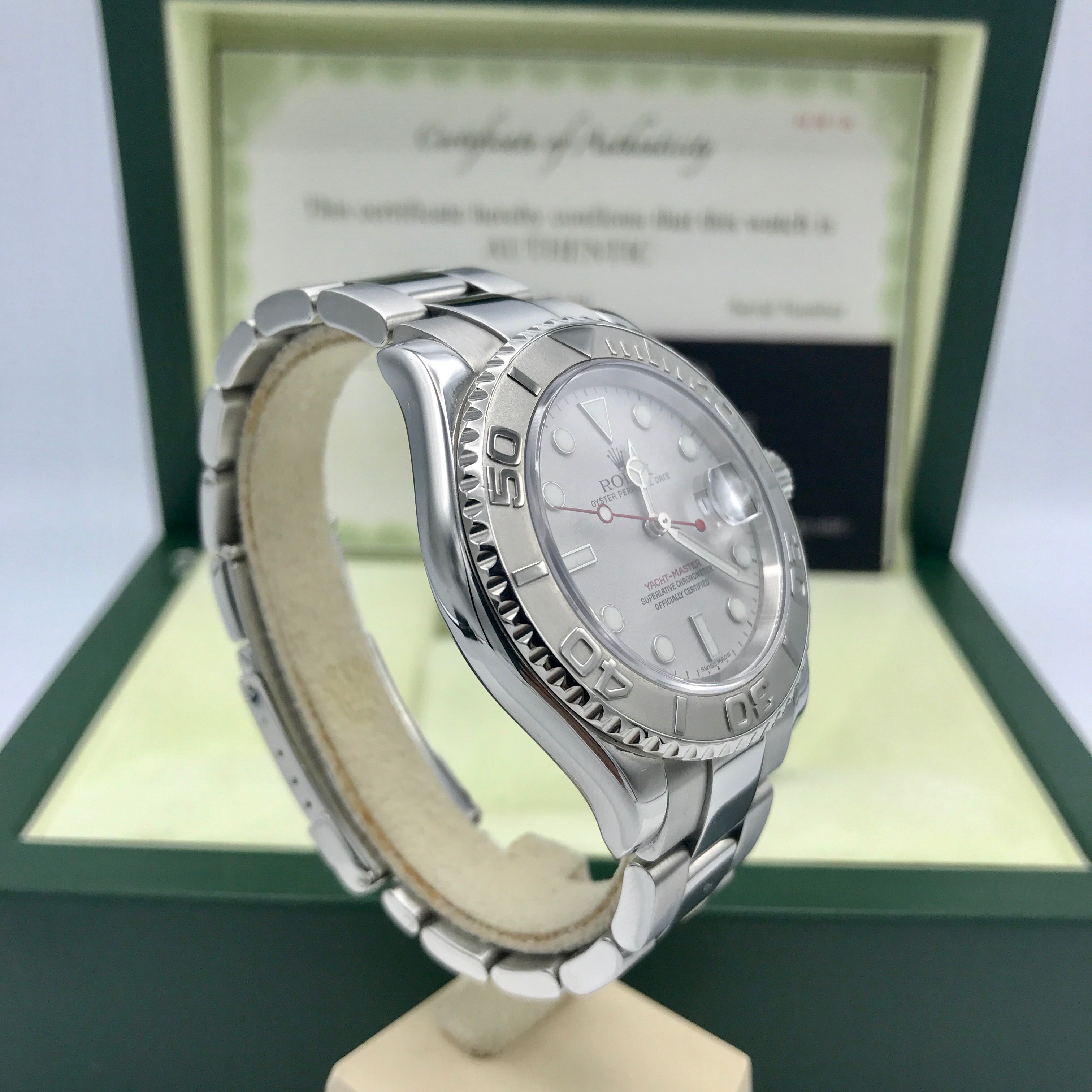 Rolex Yacht Master 16622 Steel and platinum mint condition with box