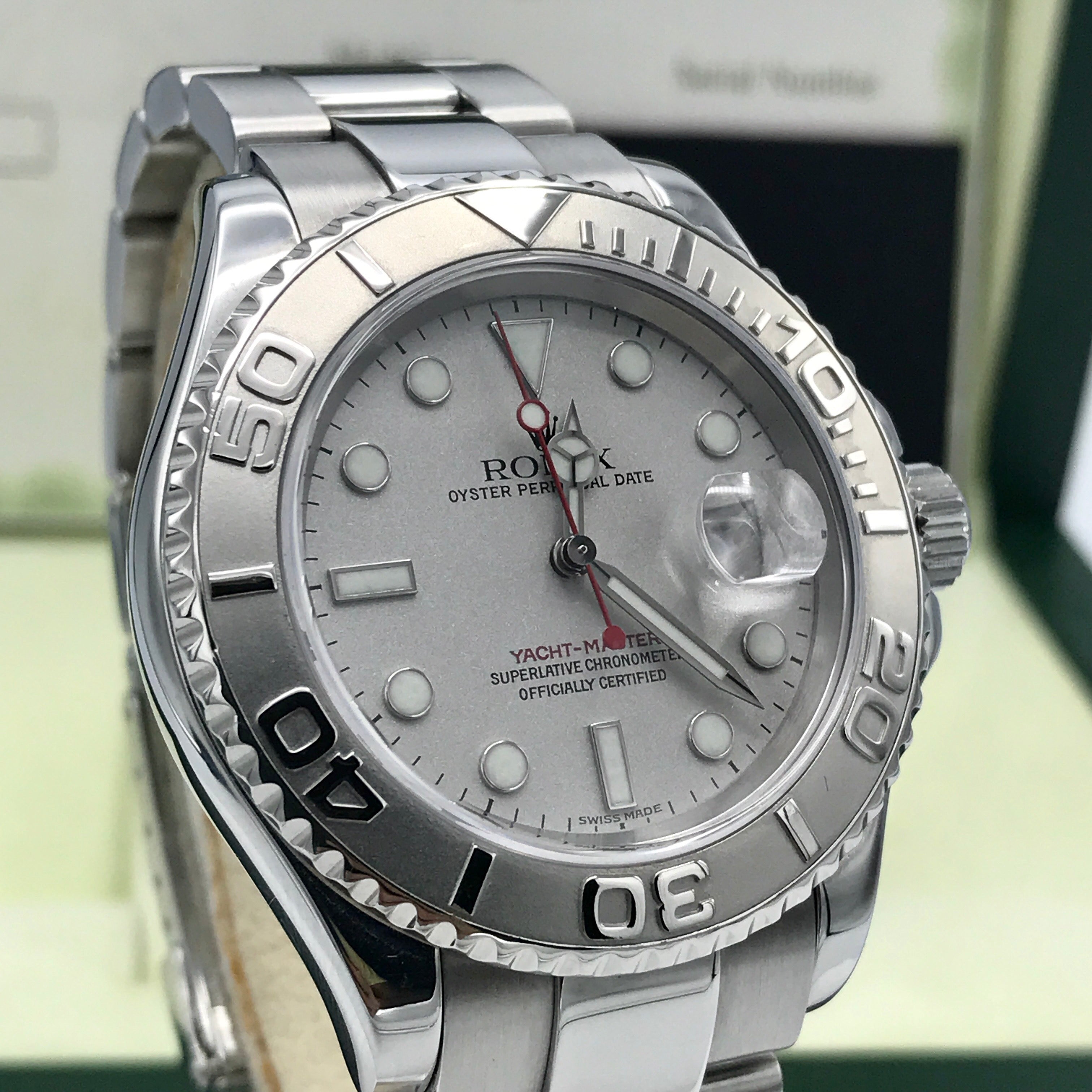 Rolex Yacht Master 16622 Steel and platinum mint condition with box