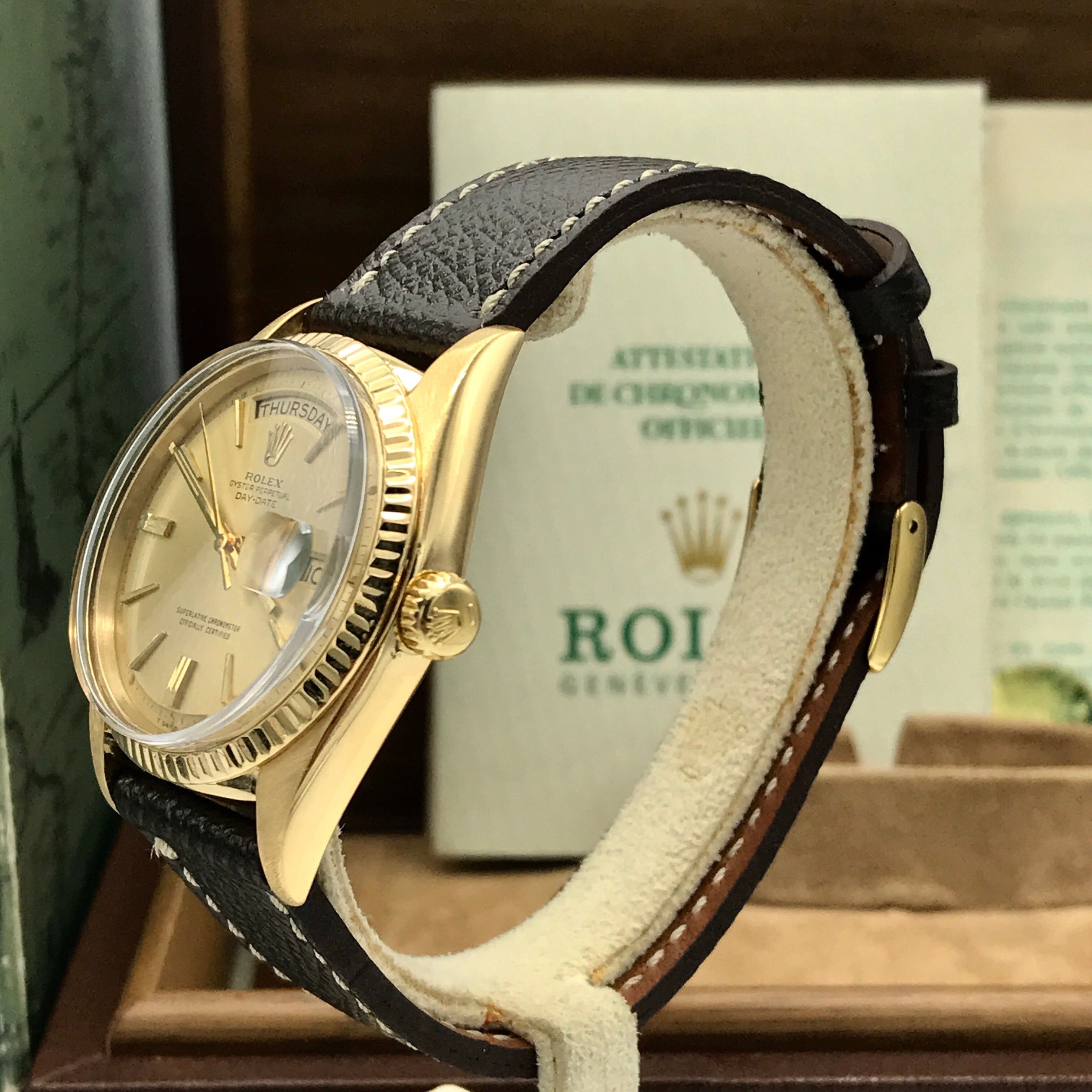 Vintage Rolex Day Date 1803 full set double punched papers