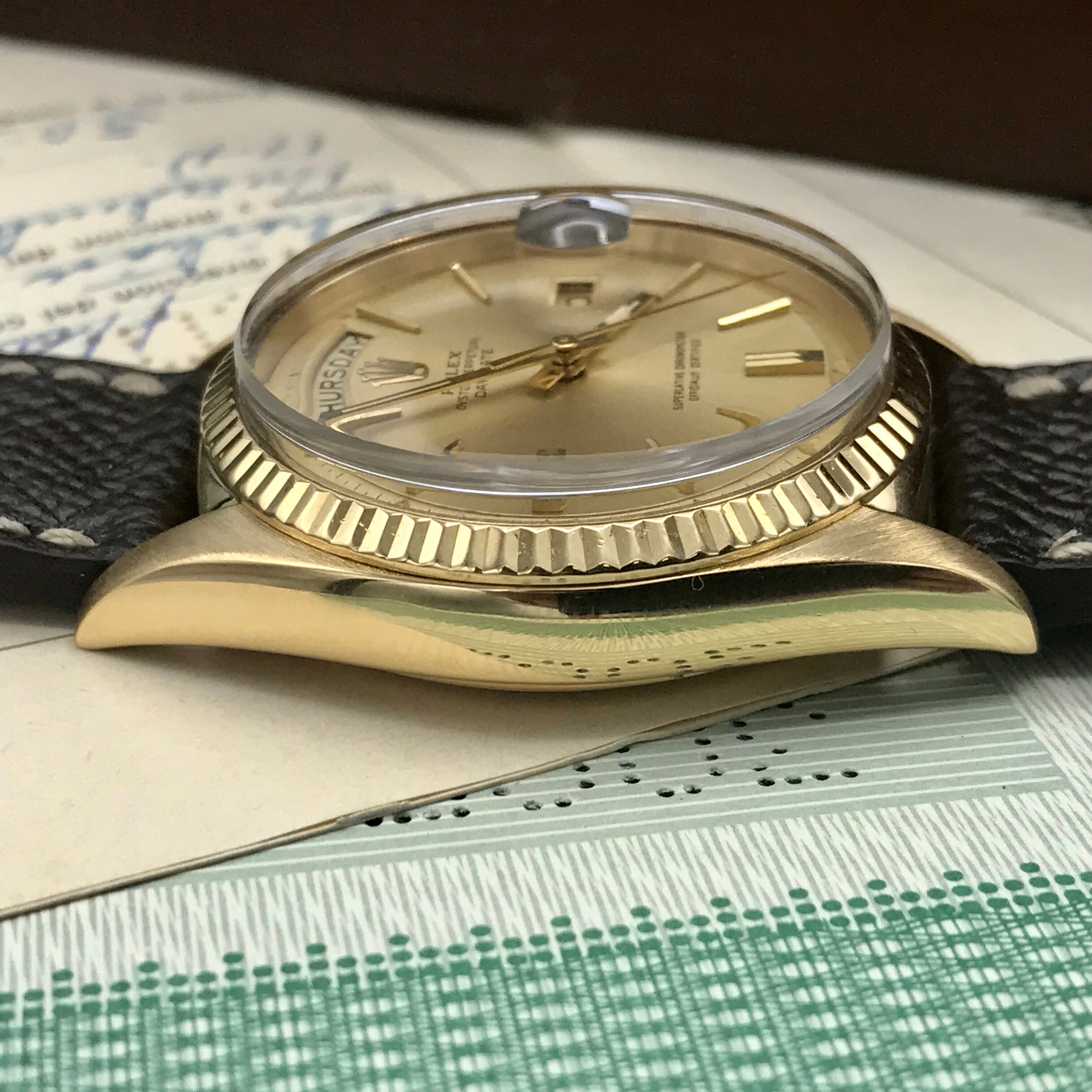 Vintage Rolex Day Date 1803 full set double punched papers