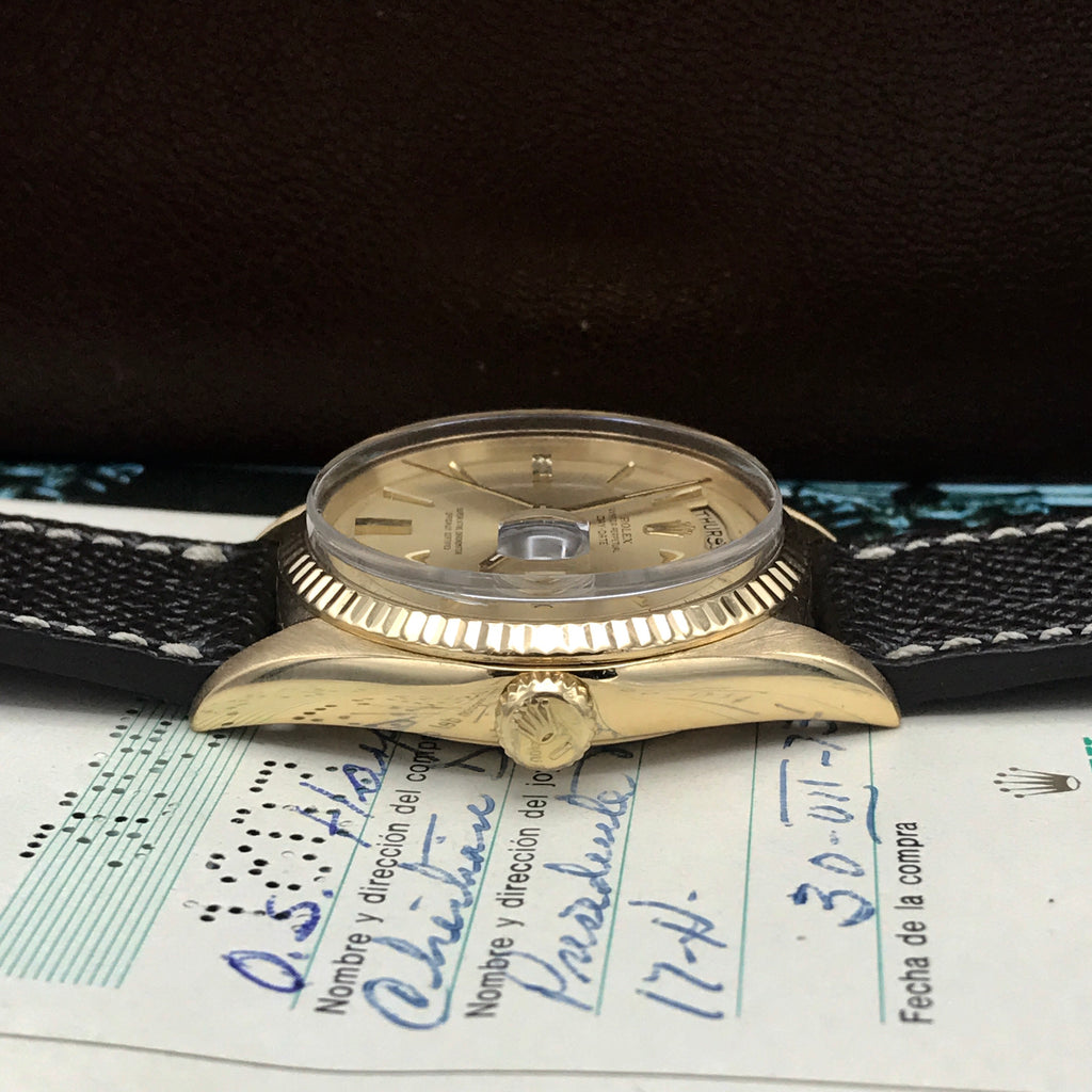 Vintage Rolex Day Date 1803 full set double punched papers