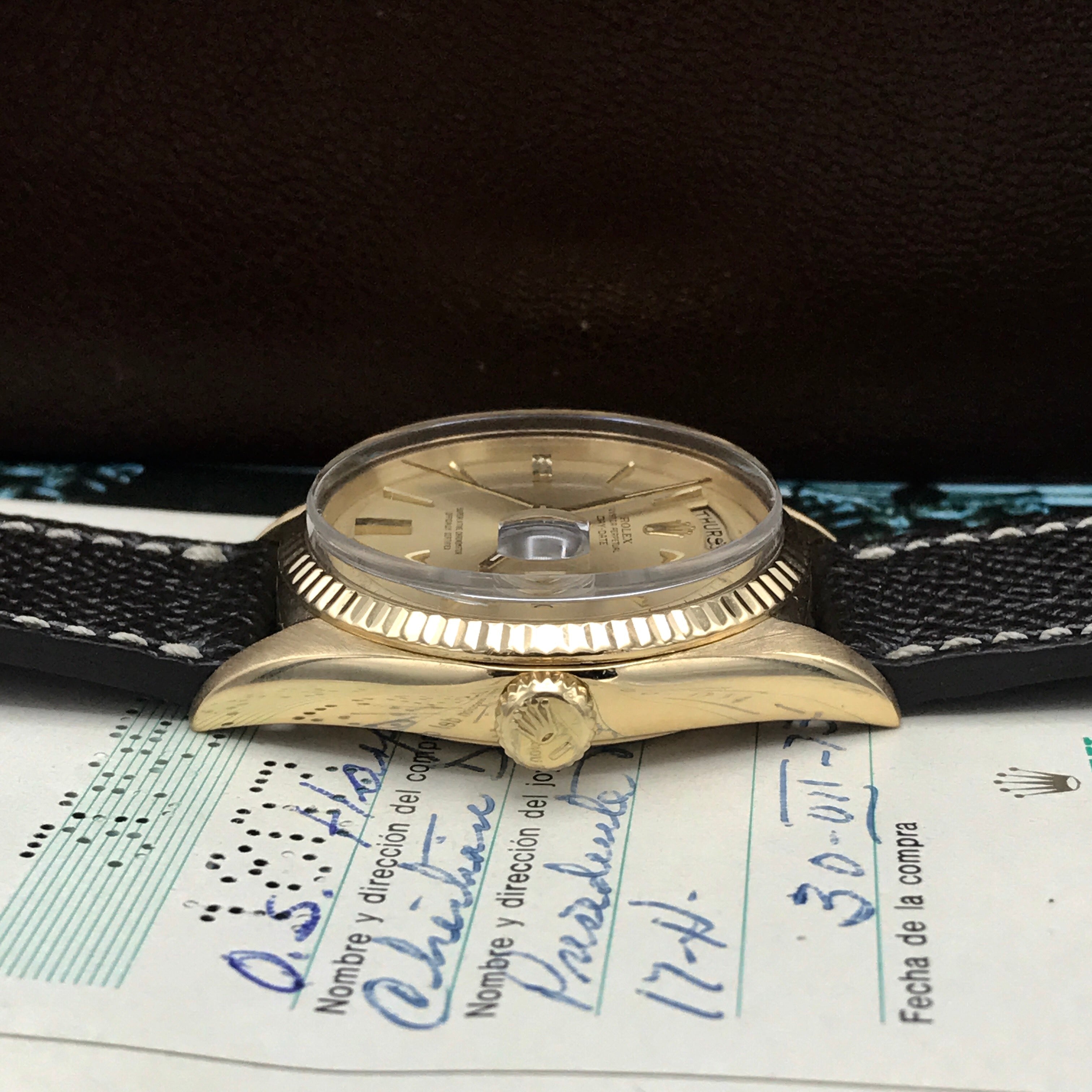 Vintage Rolex Day Date 1803 full set double punched papers