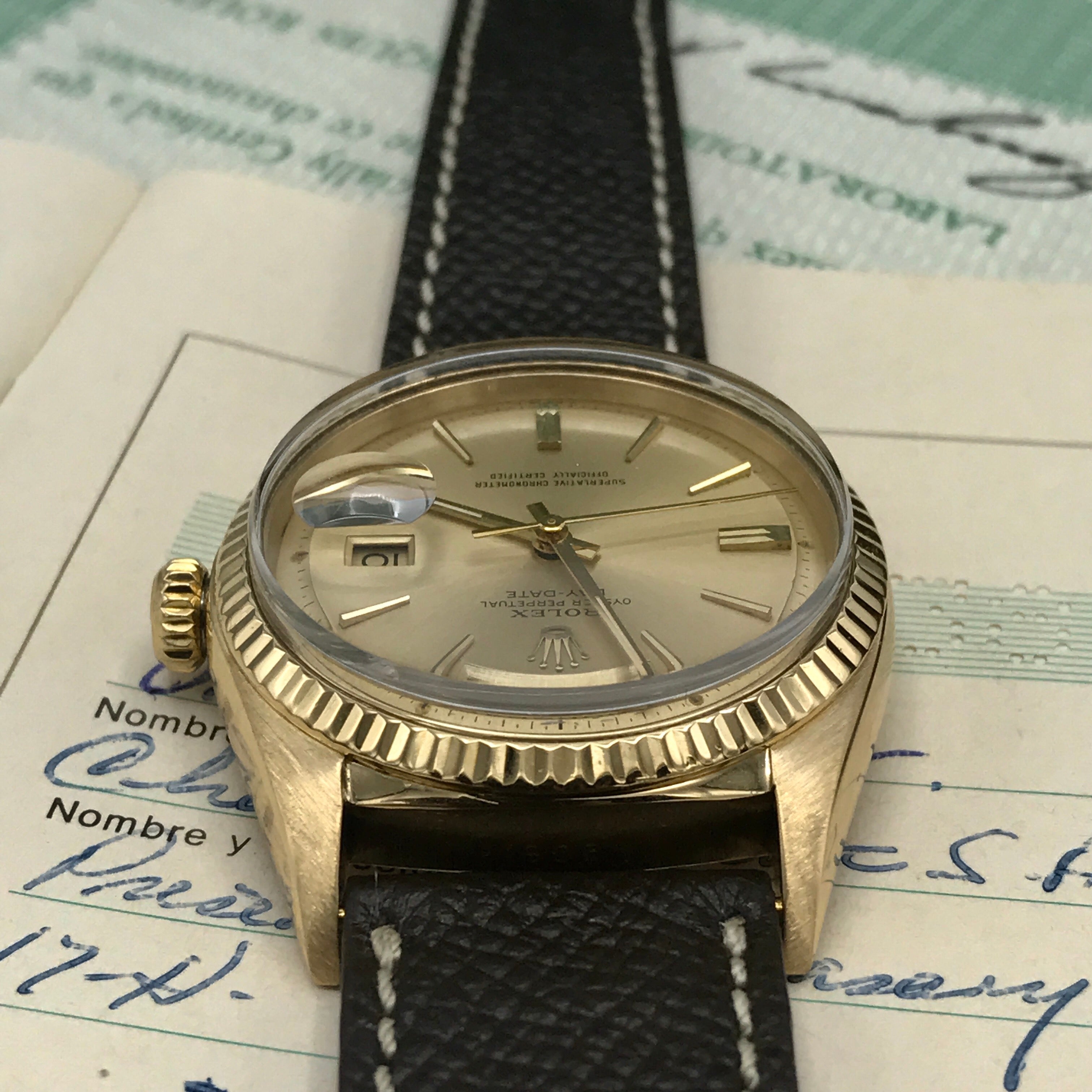 Vintage Rolex Day Date 1803 full set double punched papers