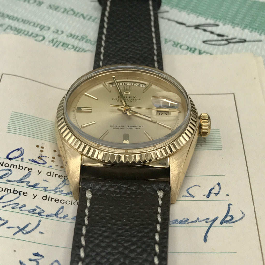 Vintage Rolex Day Date 1803 full set double punched papers