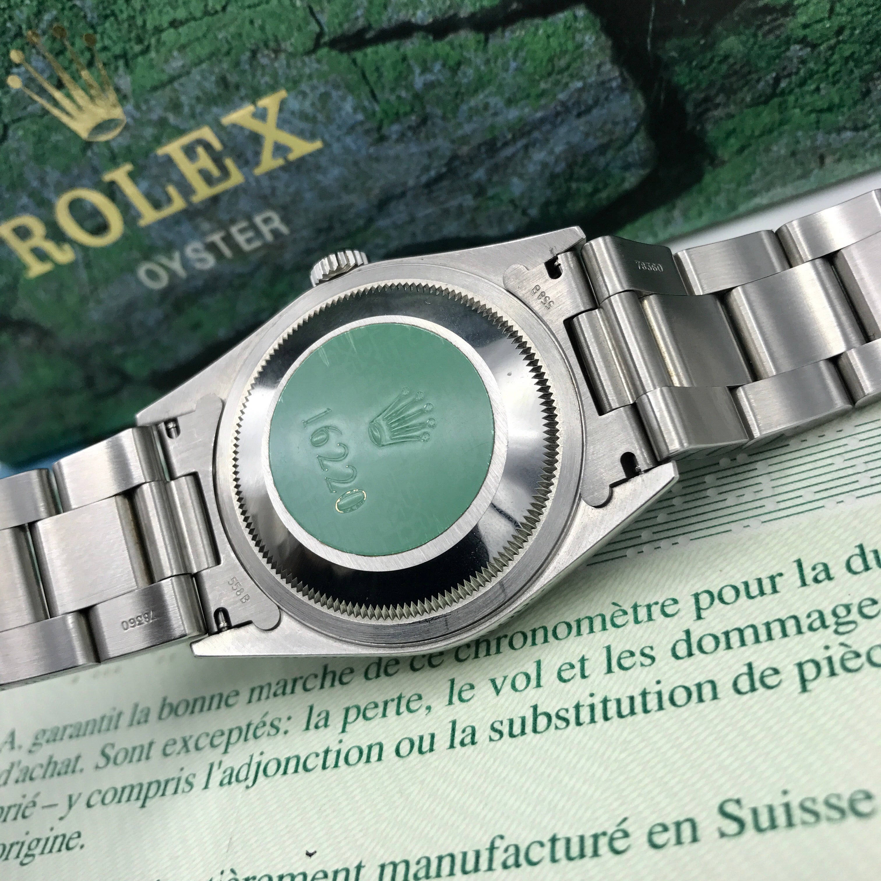 NOS Rolex Date Just 16220 blue dial with box and papers