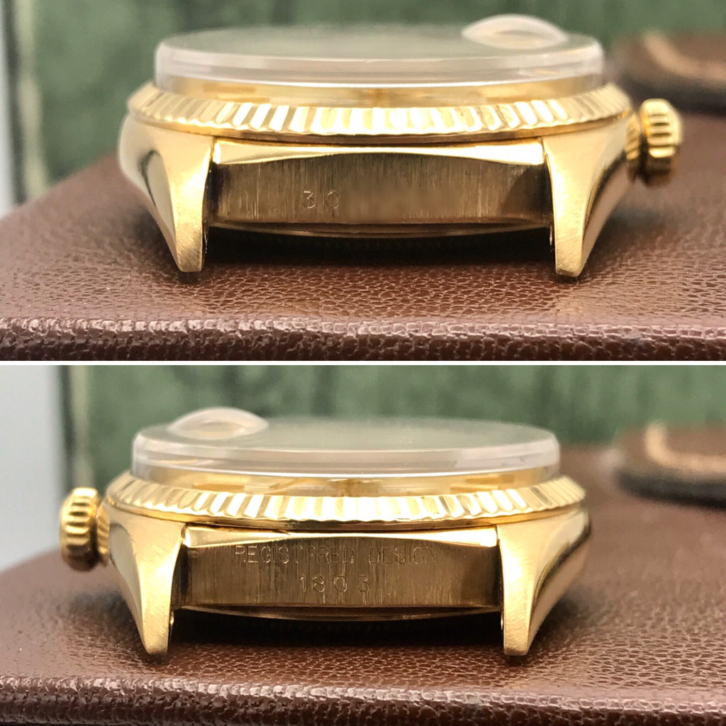 Vintage Rolex Day Date 18238 Solid 18k Gold Wood Factory Dial Full Set