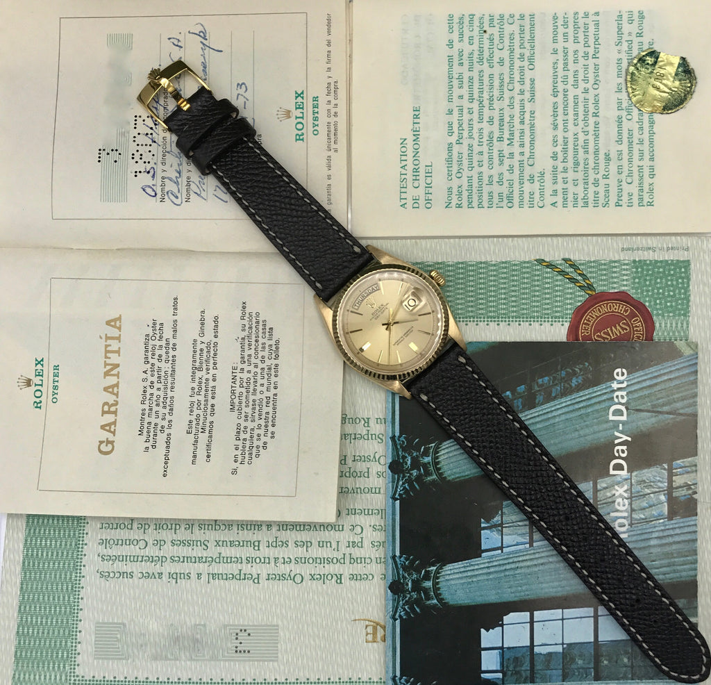 Vintage Rolex Day Date 1803 full set double punched papers